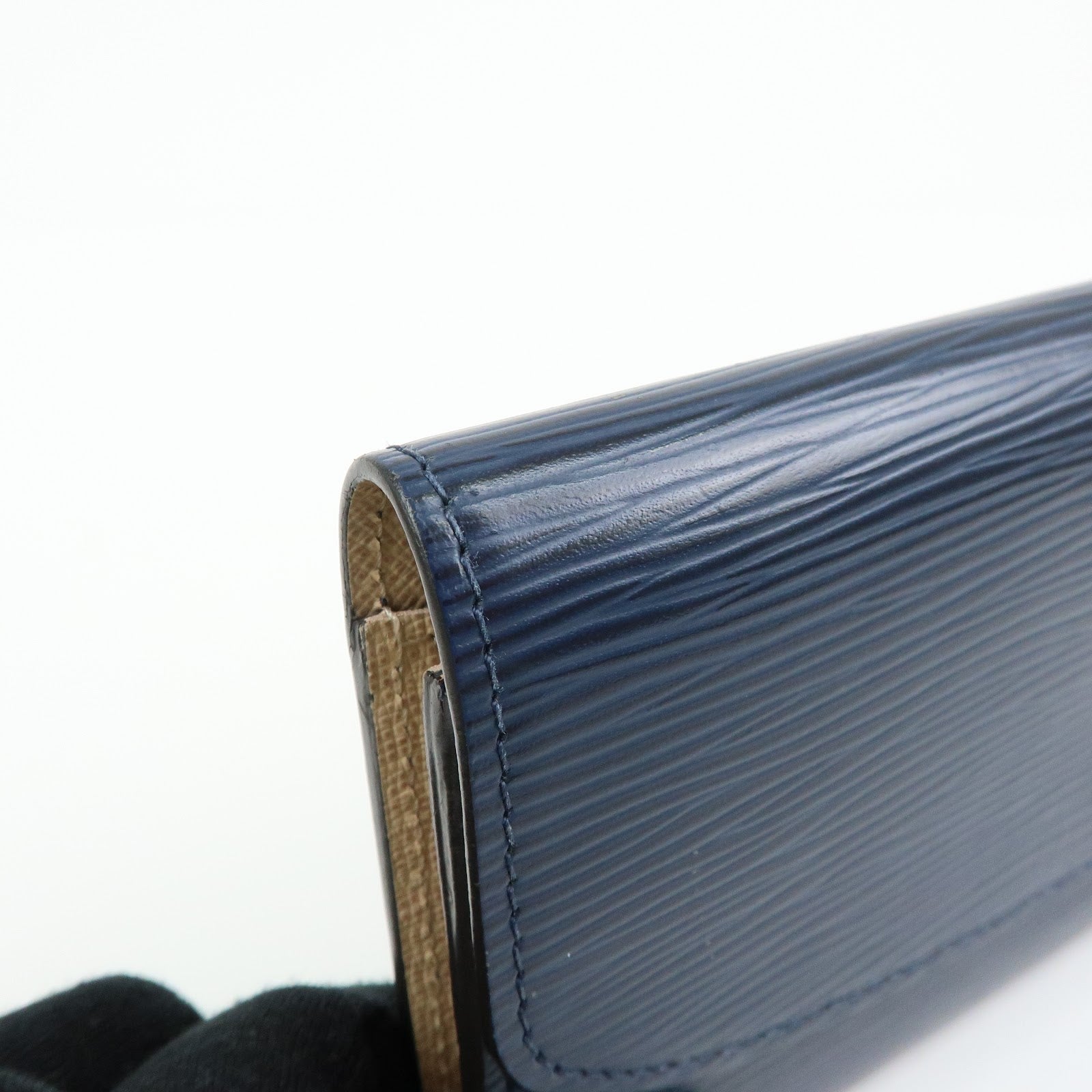 Louis Vuitton Epi Portefeuille Emilie Wallet Indigo Blue M60854
