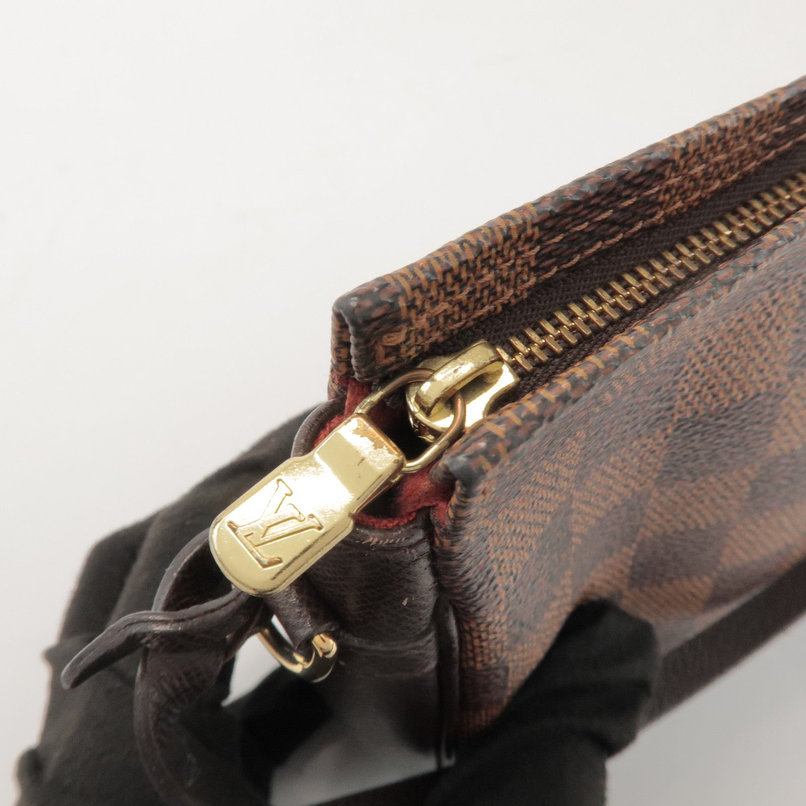 Louis Vuitton Damier Trousse Makeup Accessory Pouch Brown N51982