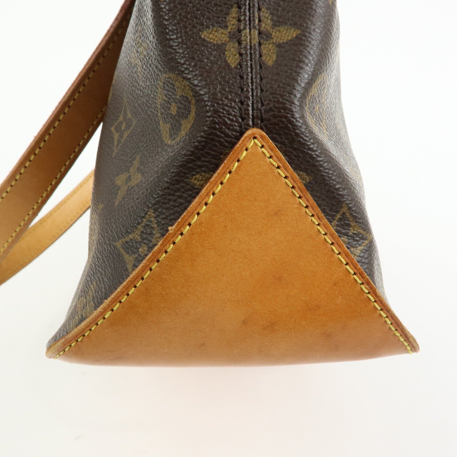 Louis Vuitton Monogram Cabas Piano Tote Bag Hand Bag Brown M51148