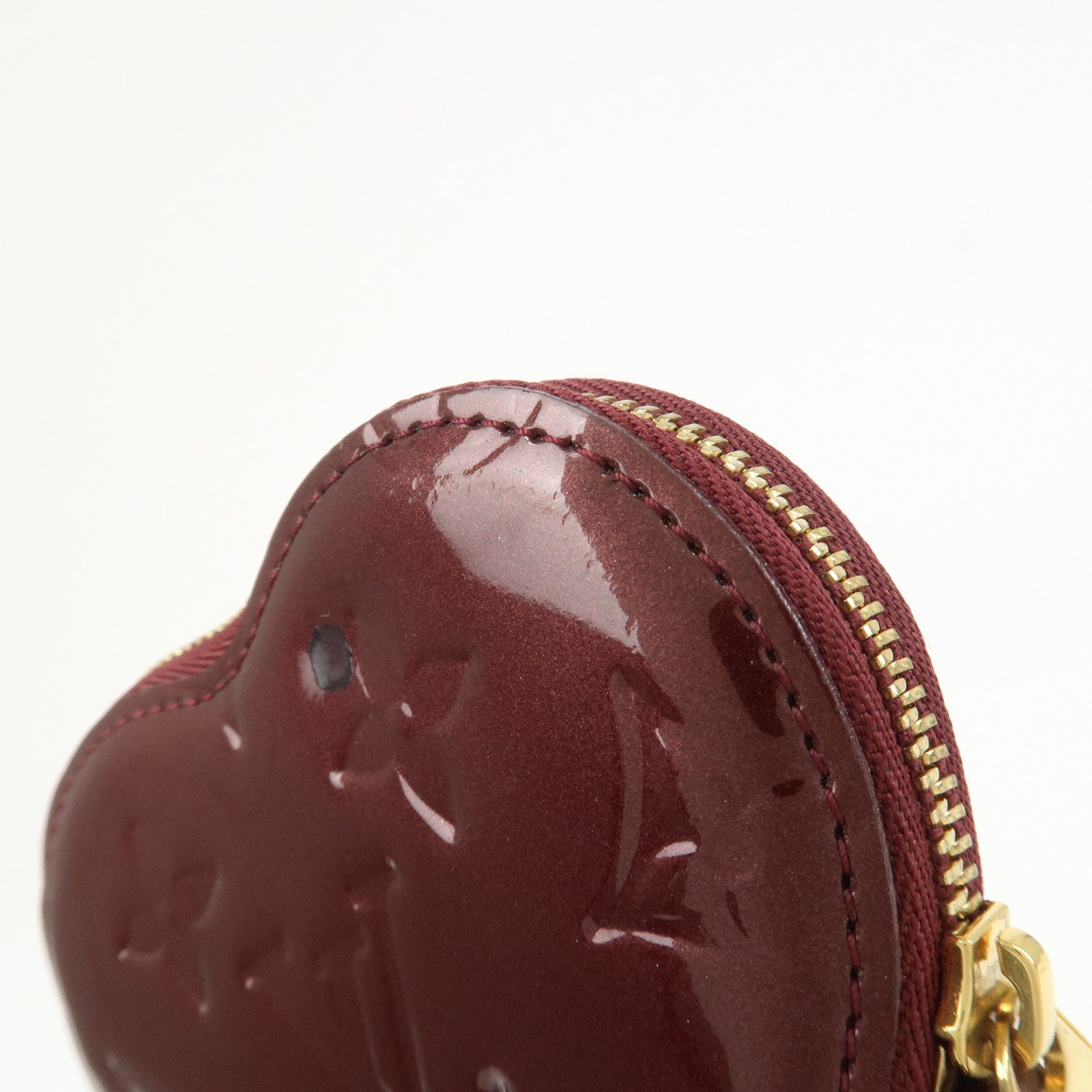 Louis Vuitton Monogram Vernis Porte Monnaie Coeur Coin Case M91480