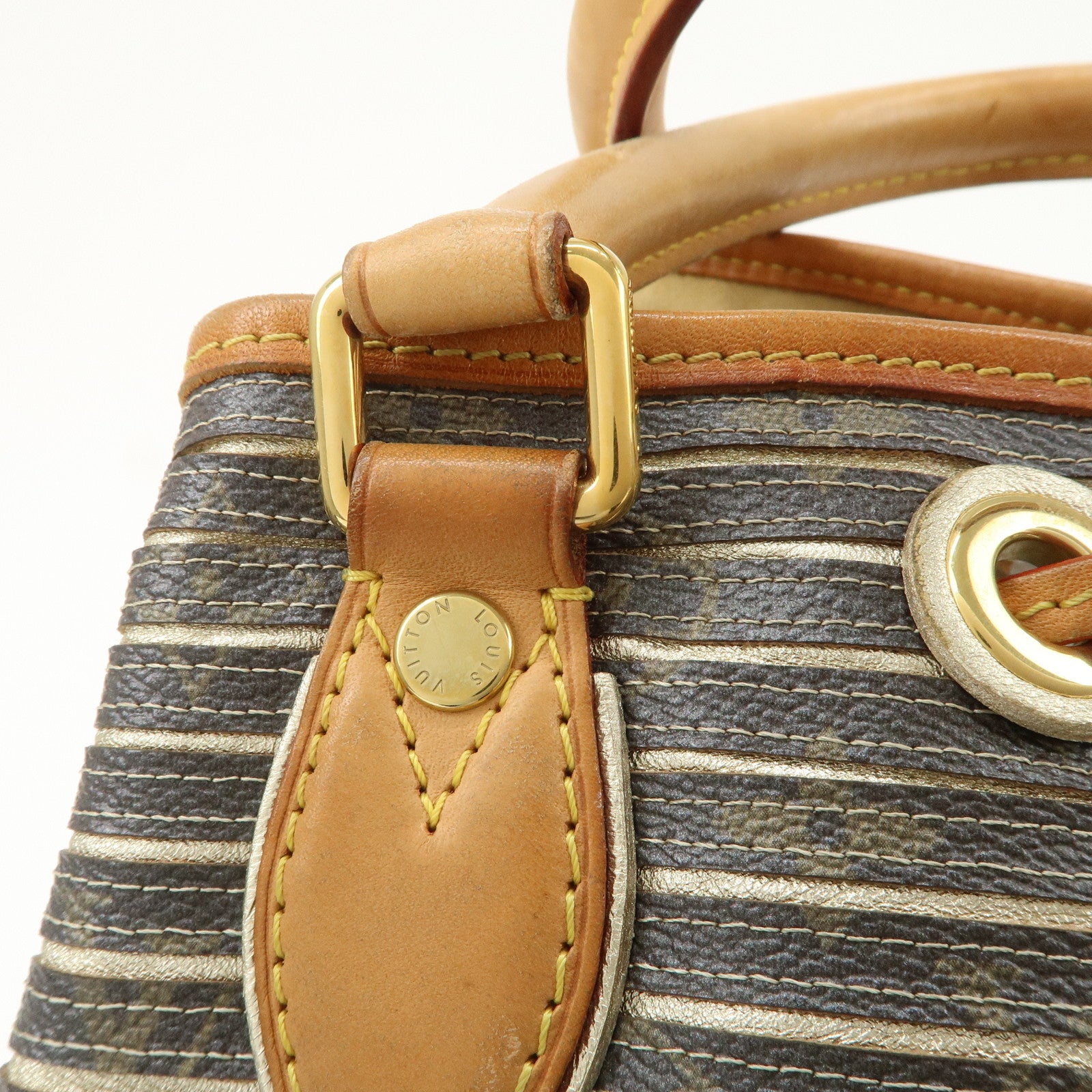 Louis Vuitton Monogram Eden Neo Leather Hand Bag Argent M40355