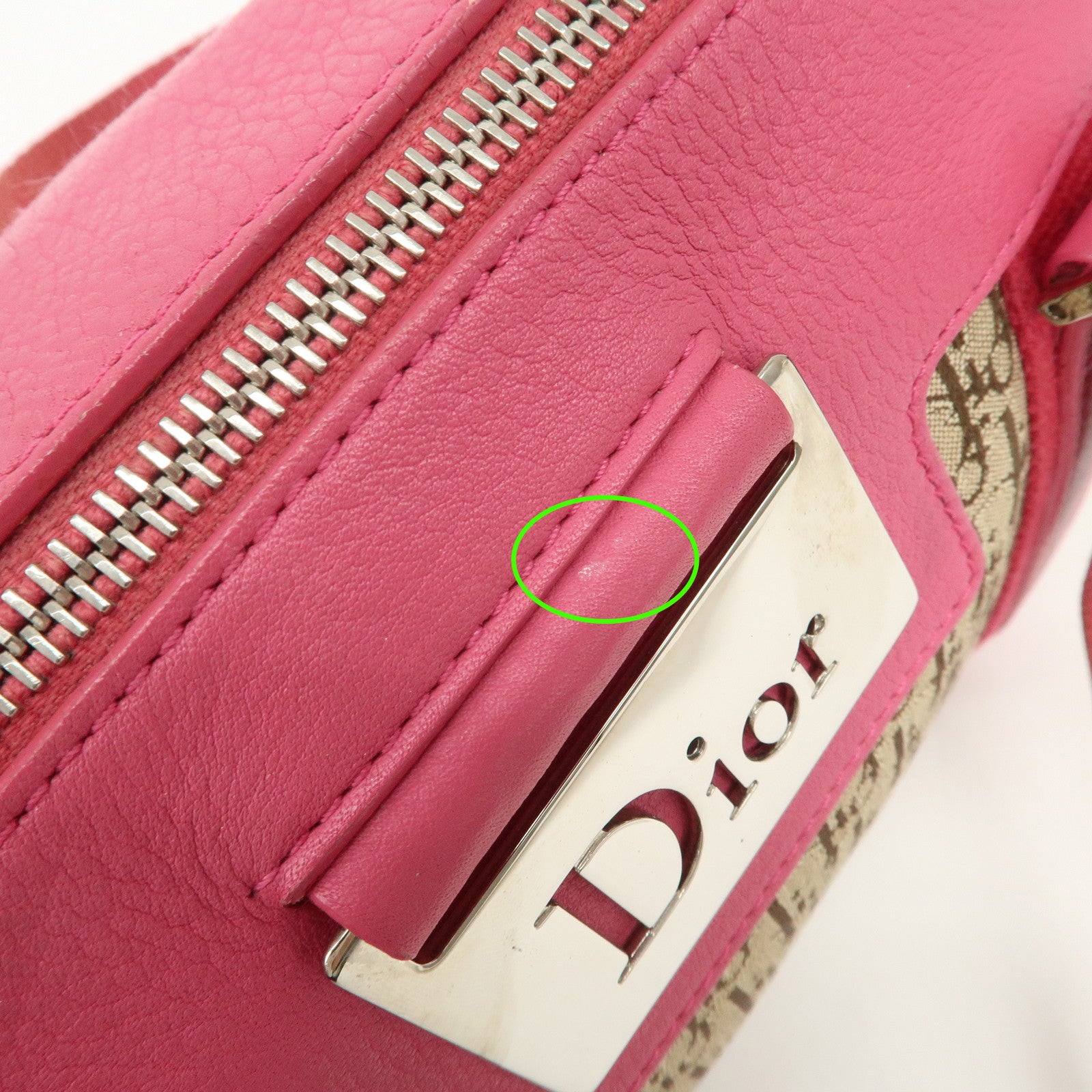 Christian Dior Trotter Street Chic Mini Boston Bag Beige Pink