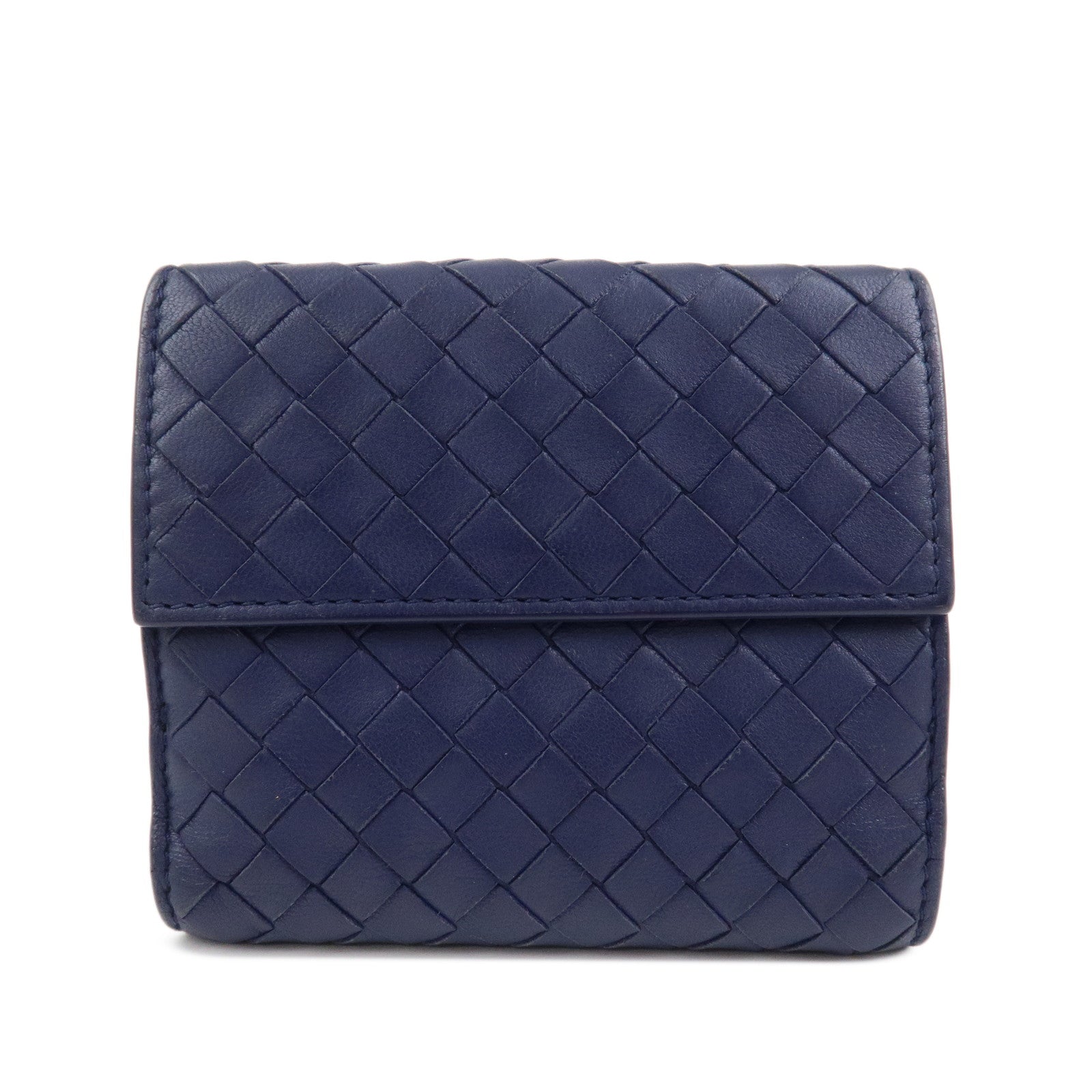 BOTTEGA VENETA Intrecciato Leather W Hook Compact Wallet 382576