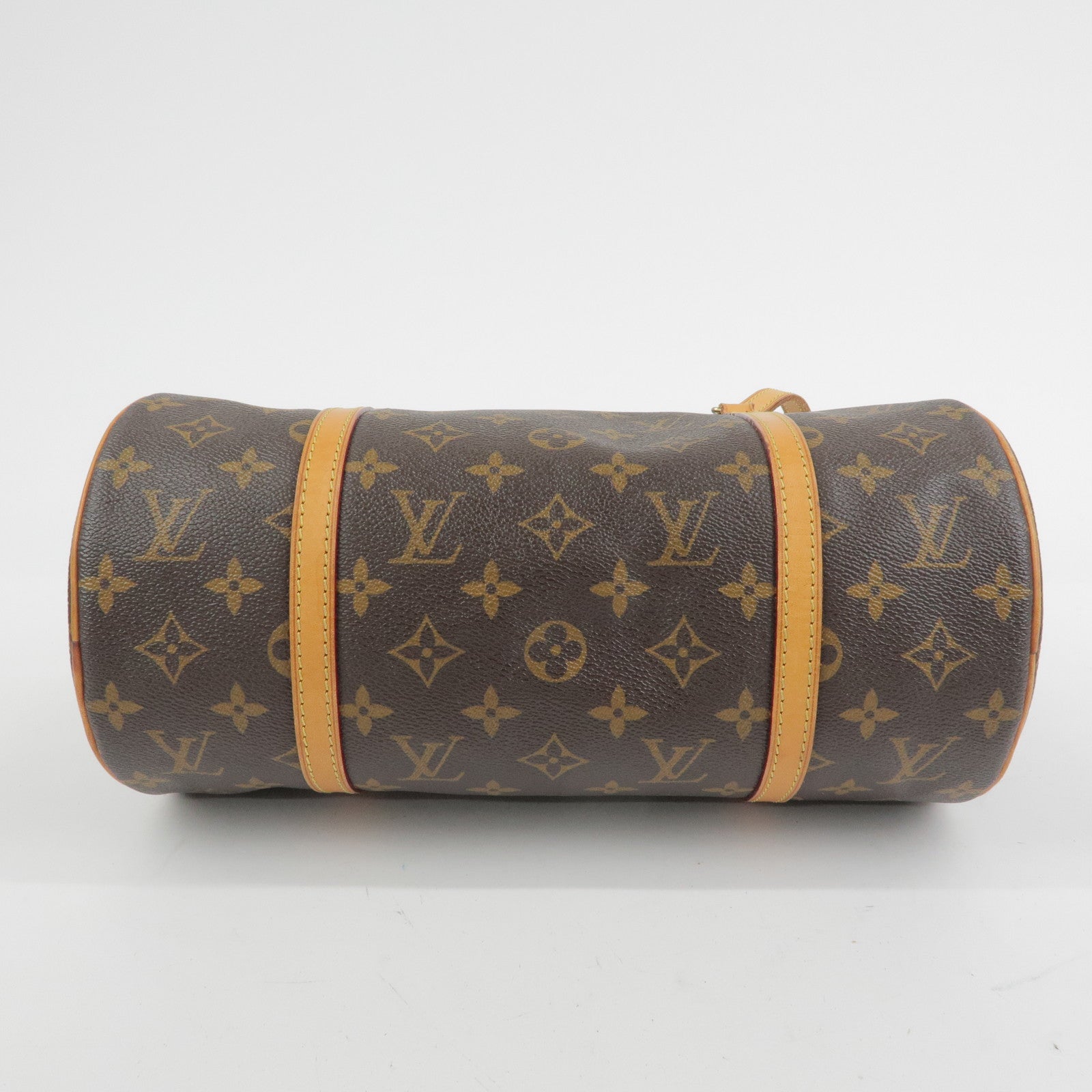 Louis Vuitton Monogram Papillon 30 Hand Bag Brown M51385
