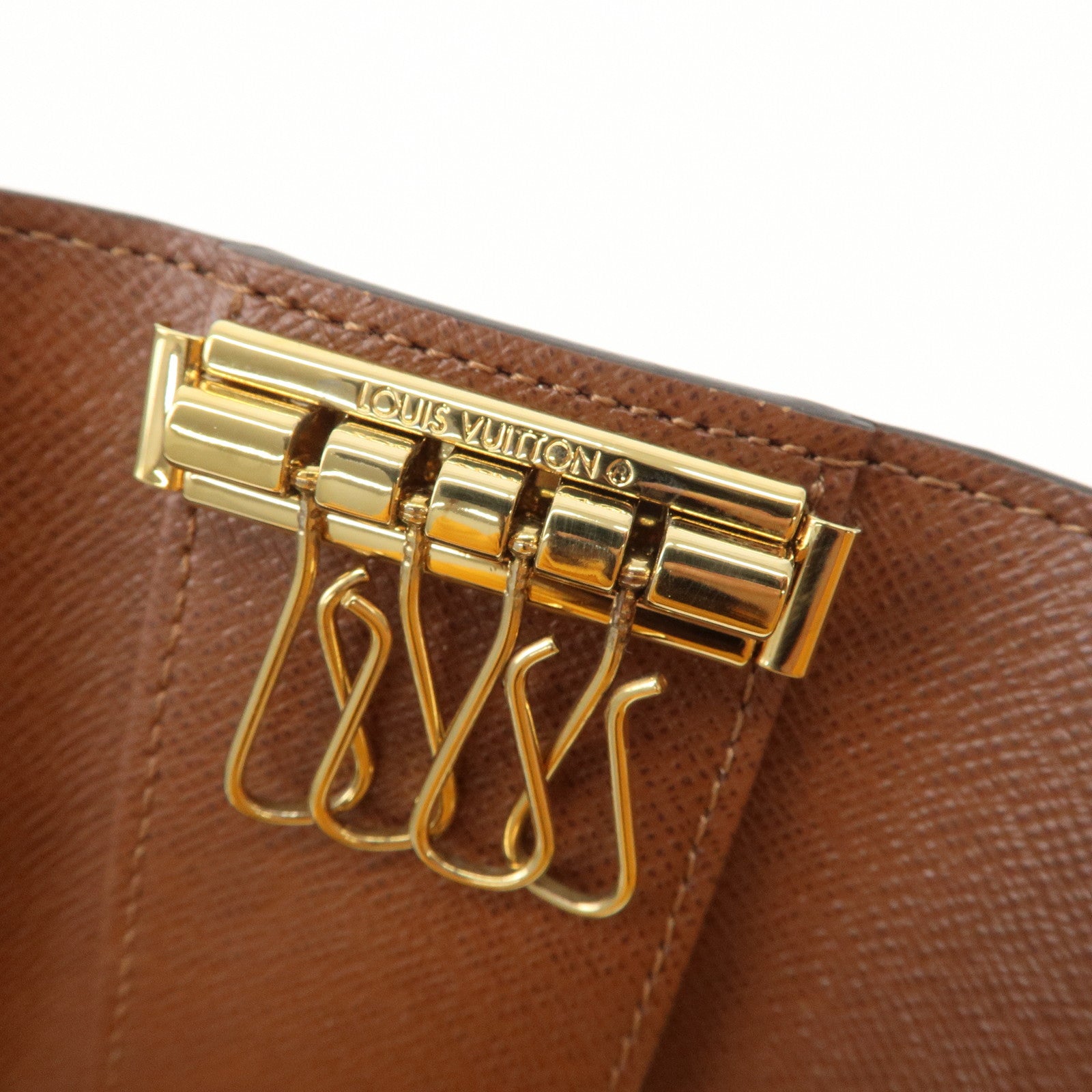 Louis Vuitton Monogram Multicles 4 Key Case Key Holder Brown M6263