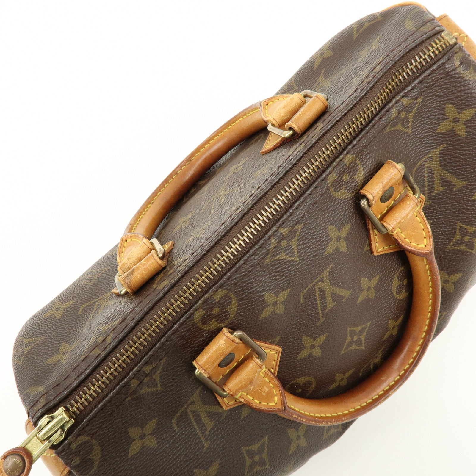 Louis Vuitton Monogram Speedy 25 Boston Bag Hand Bag Brown M41528