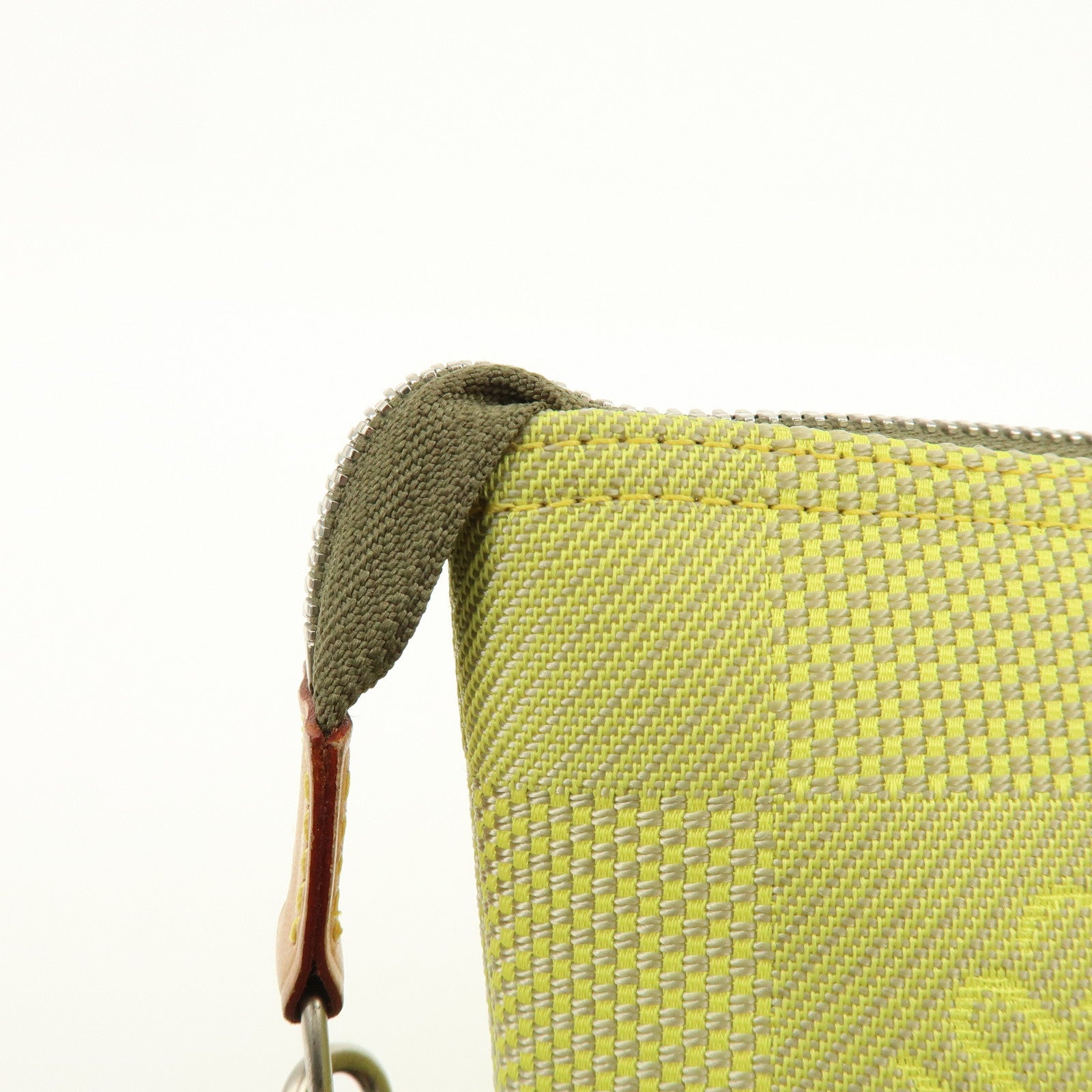 Louis Vuitton Damier Geant LV Cup Canvas Leather Pouch Yellow