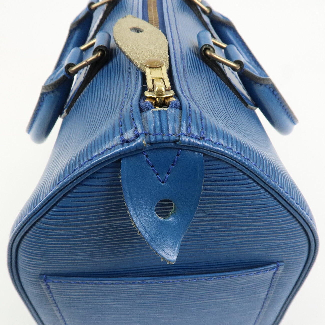 Louis Vuitton Epi Speedy 25 Hand Bag Boston Bag Toledo Blue M43015