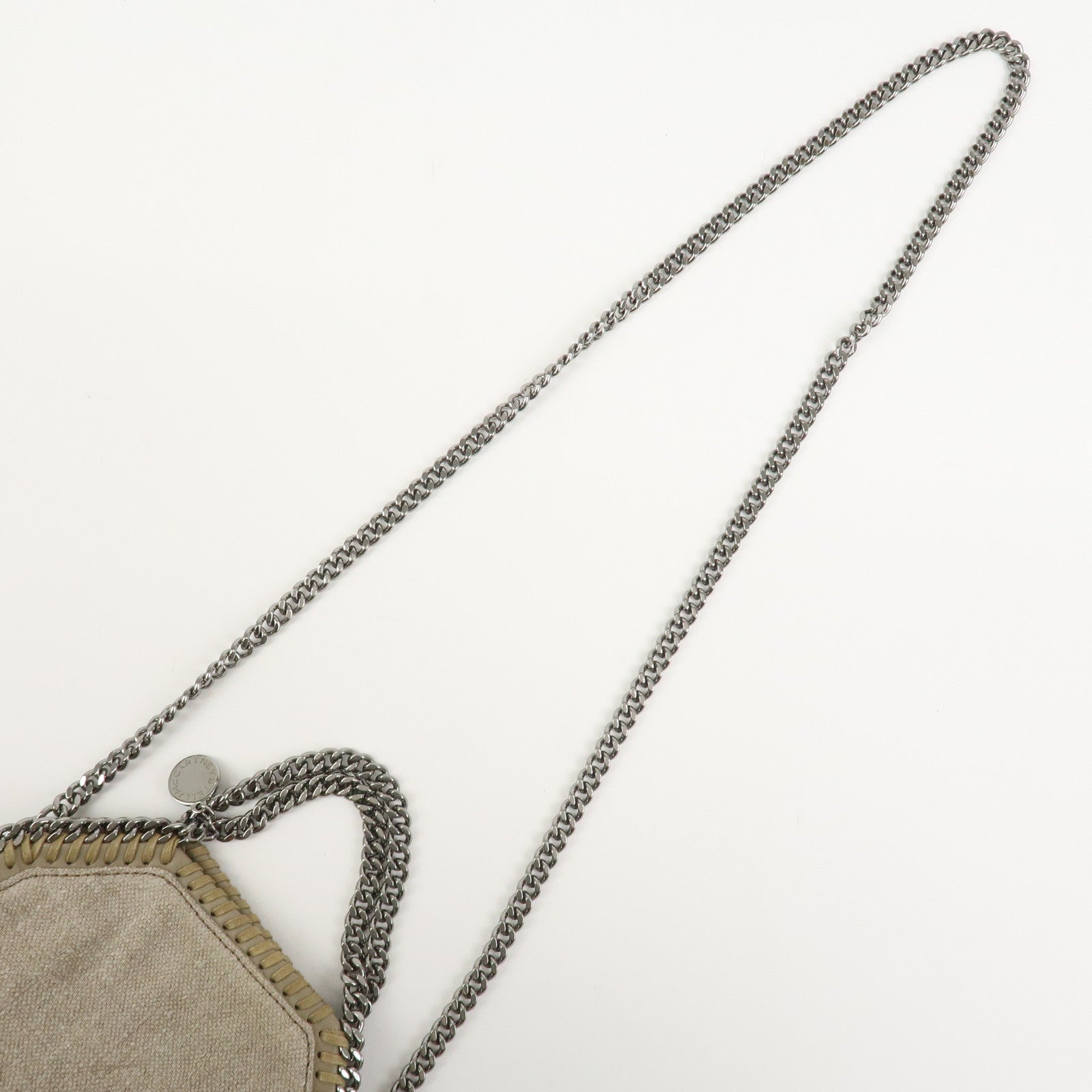 STELLA MCCARTNEY Falabella Canvas 2Way Hand Bag Shoulder Bag Beige