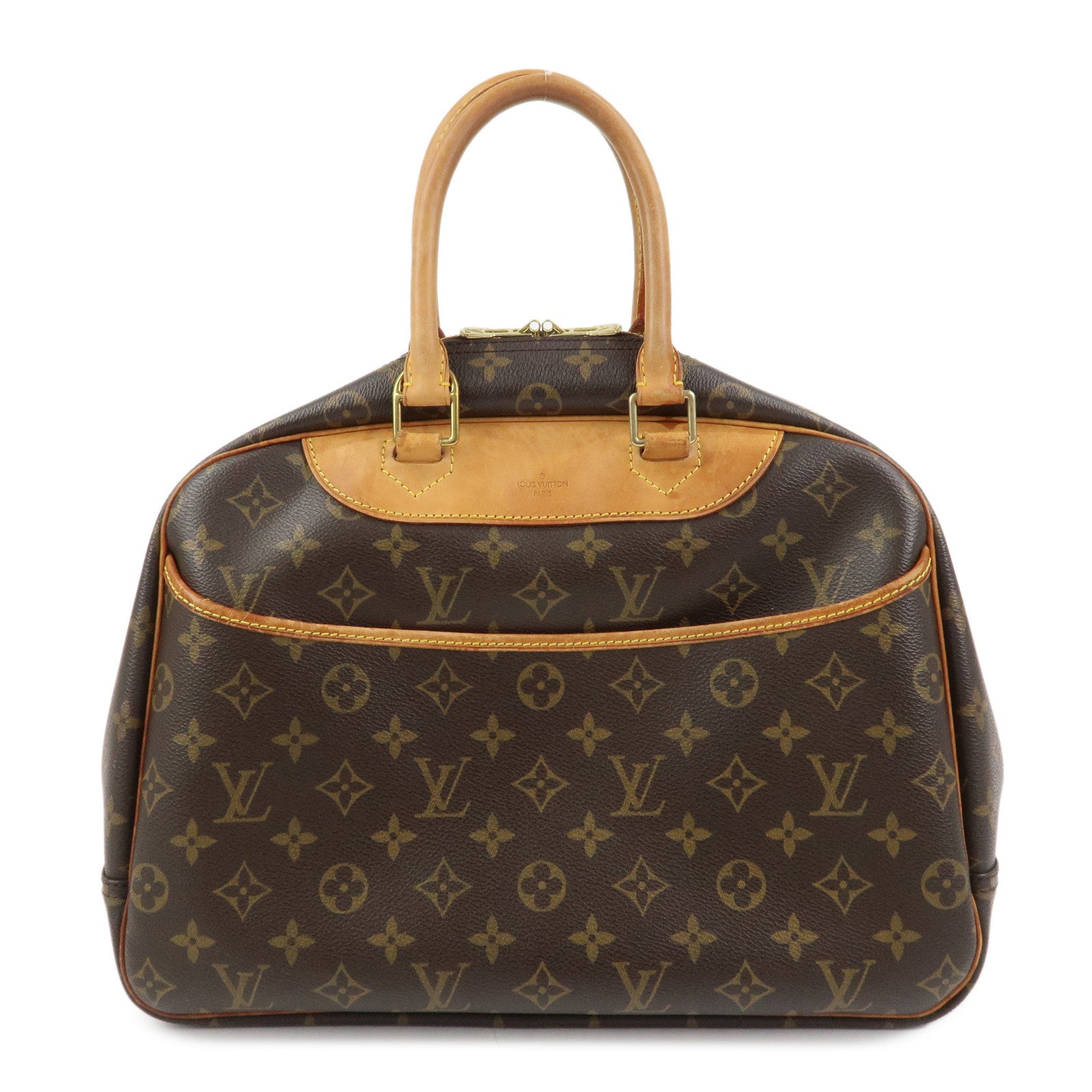 Louis Vuitton Monogram Canvas Deauville Hand Bag Brown M47270