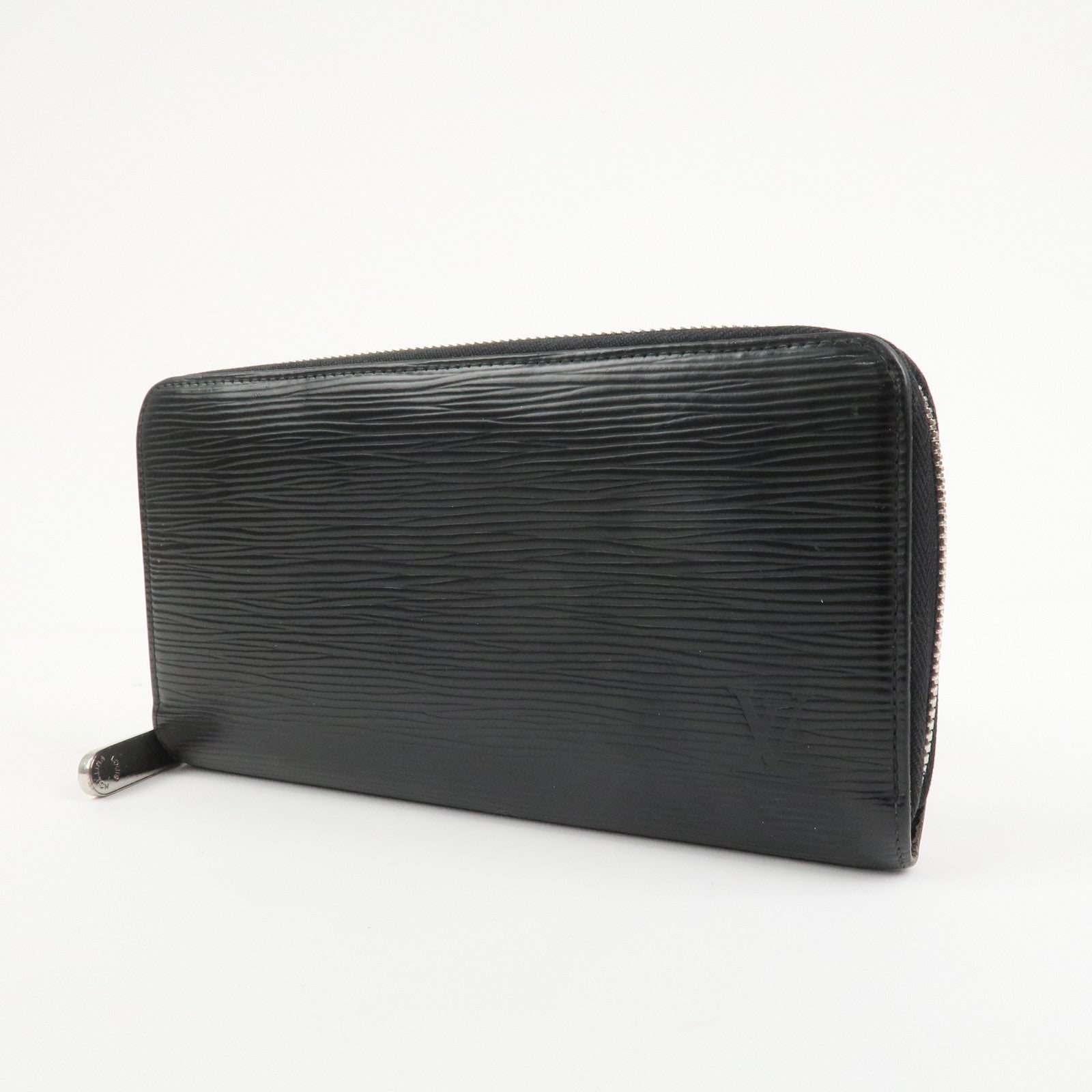 Louis Vuitton Epi Leather Round Zippy Long Wallet Noir Black M60072