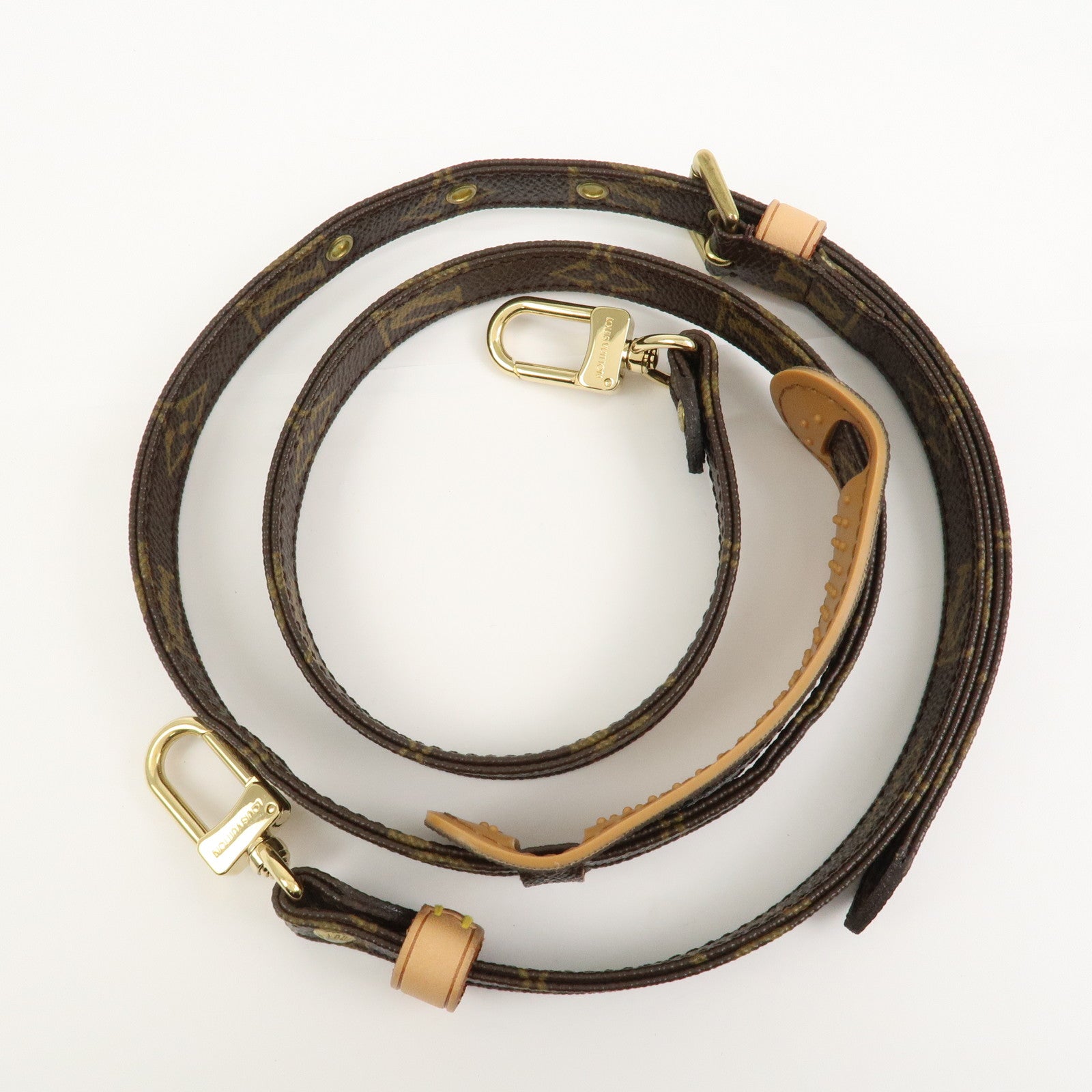 Louis Vuitton Monogram Leather Shoulder Strap 100cm 1.6cm Brown