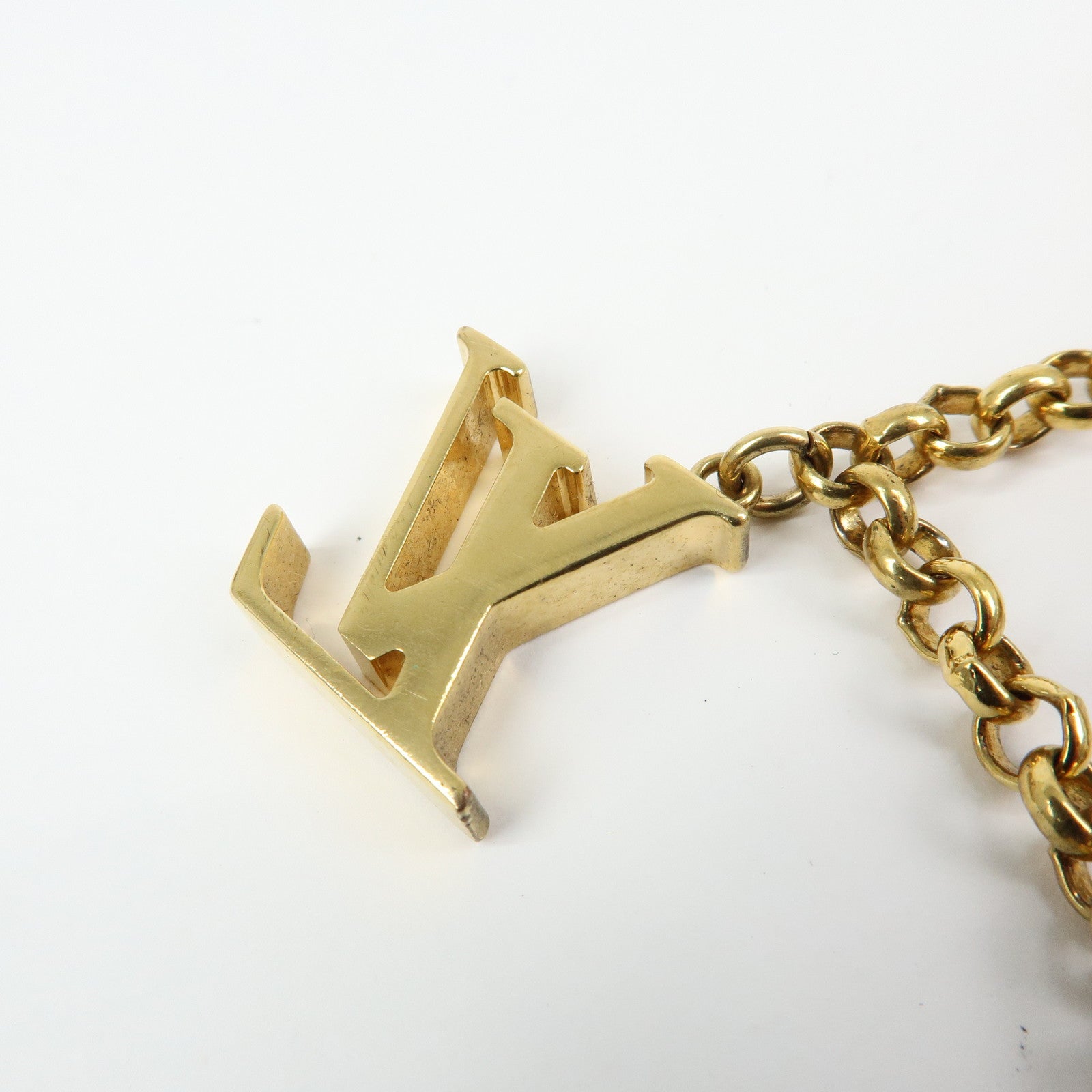 Louis Vuitton Fleur de Monogram Bag Charm Key Chain Gold M65111