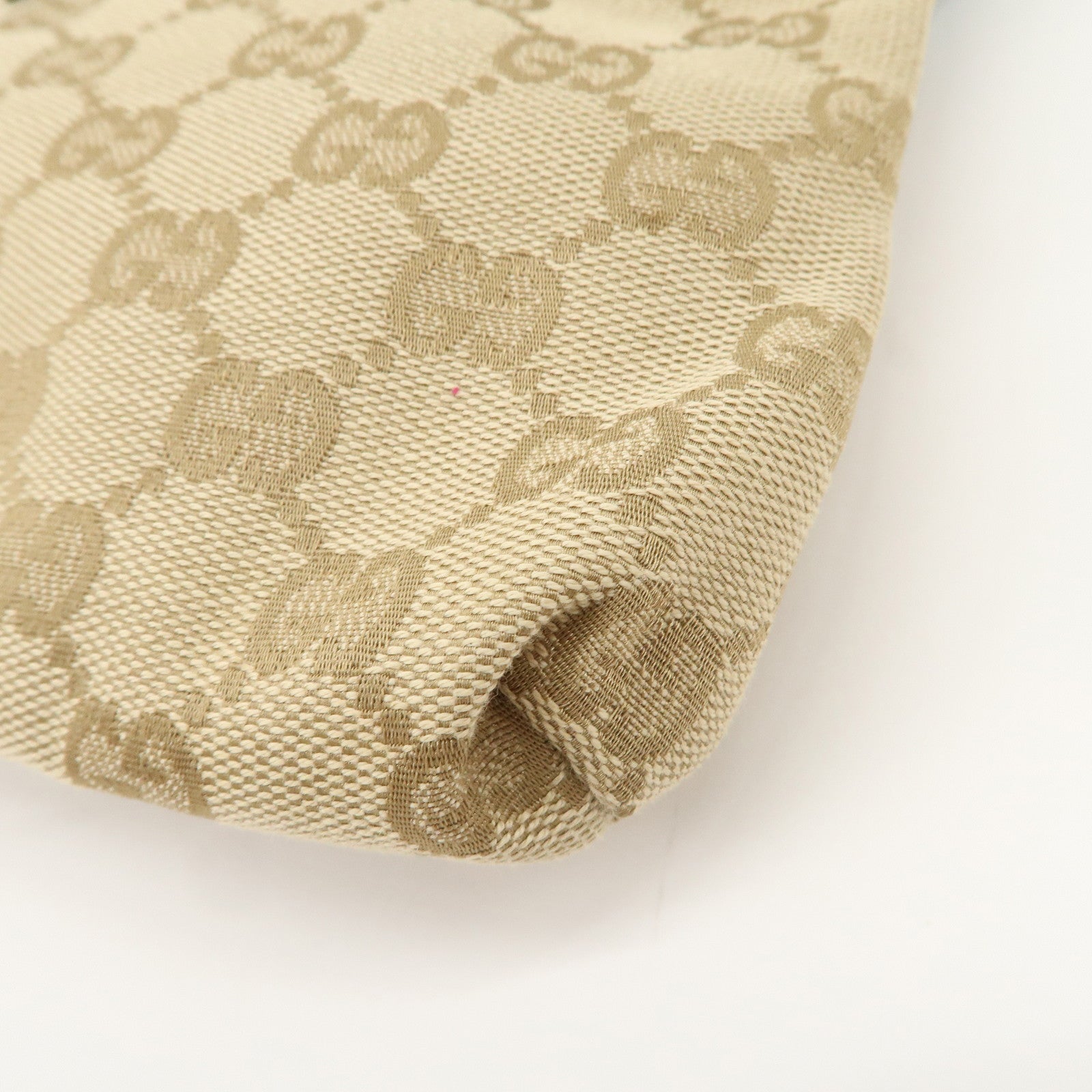 GUCCI GG Canvas Leather Waist Bag Crossbody Bag Light Blue 28566