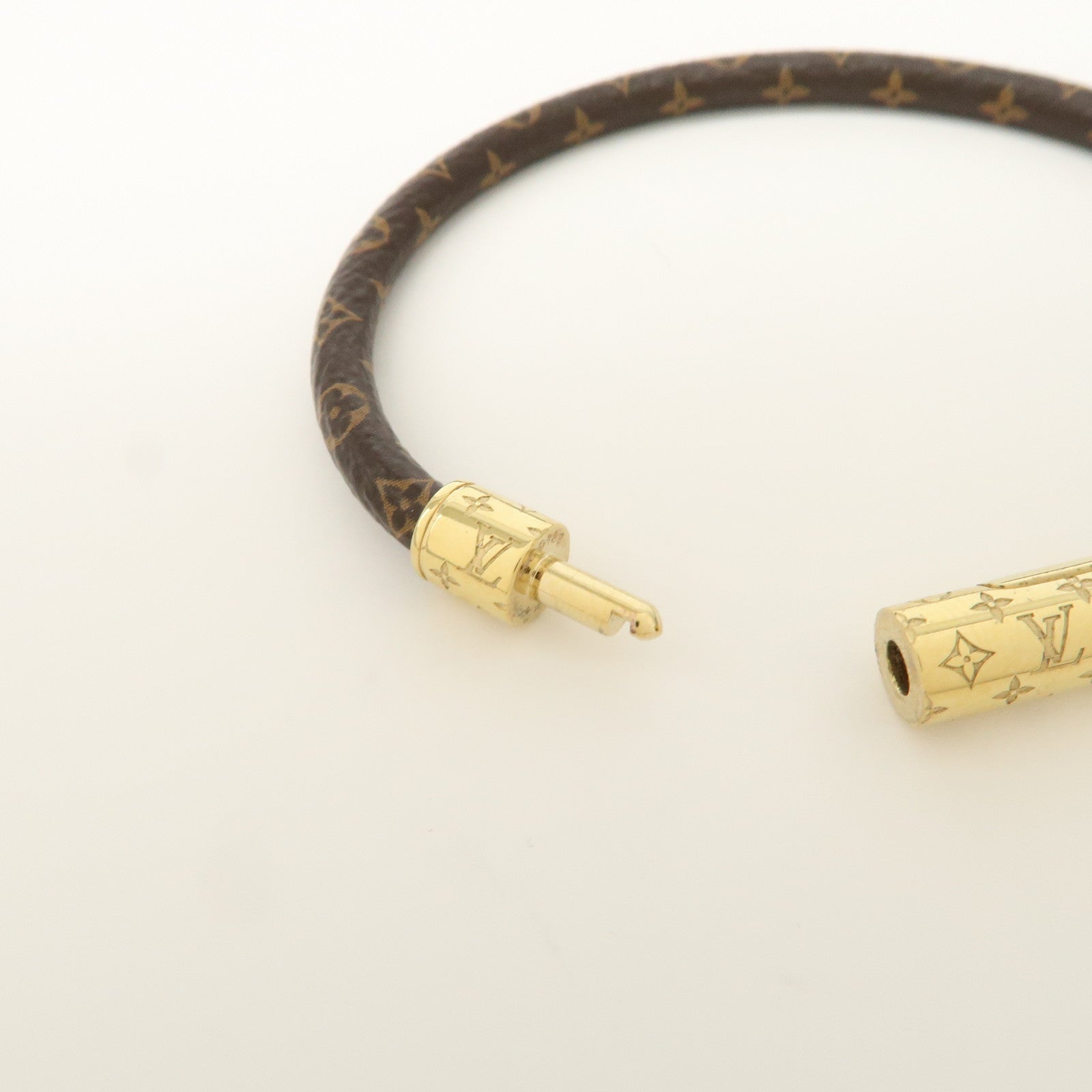 Louis Vuitton Monogram LV Confidential Bracelet Brown M8274