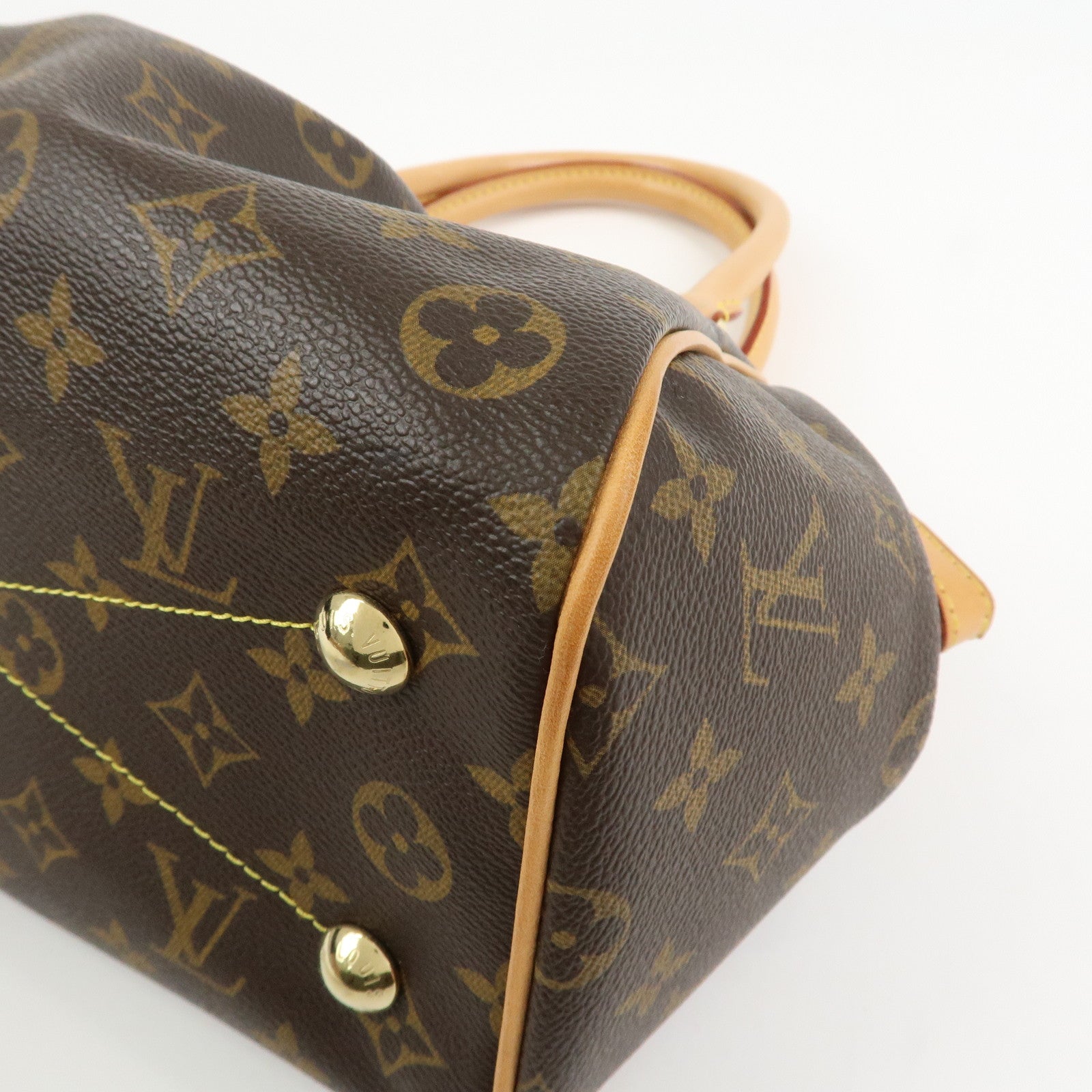 Louis Vuitton Monogram Tivoli PM Hand Bag Shoulder Bag Brown M40143