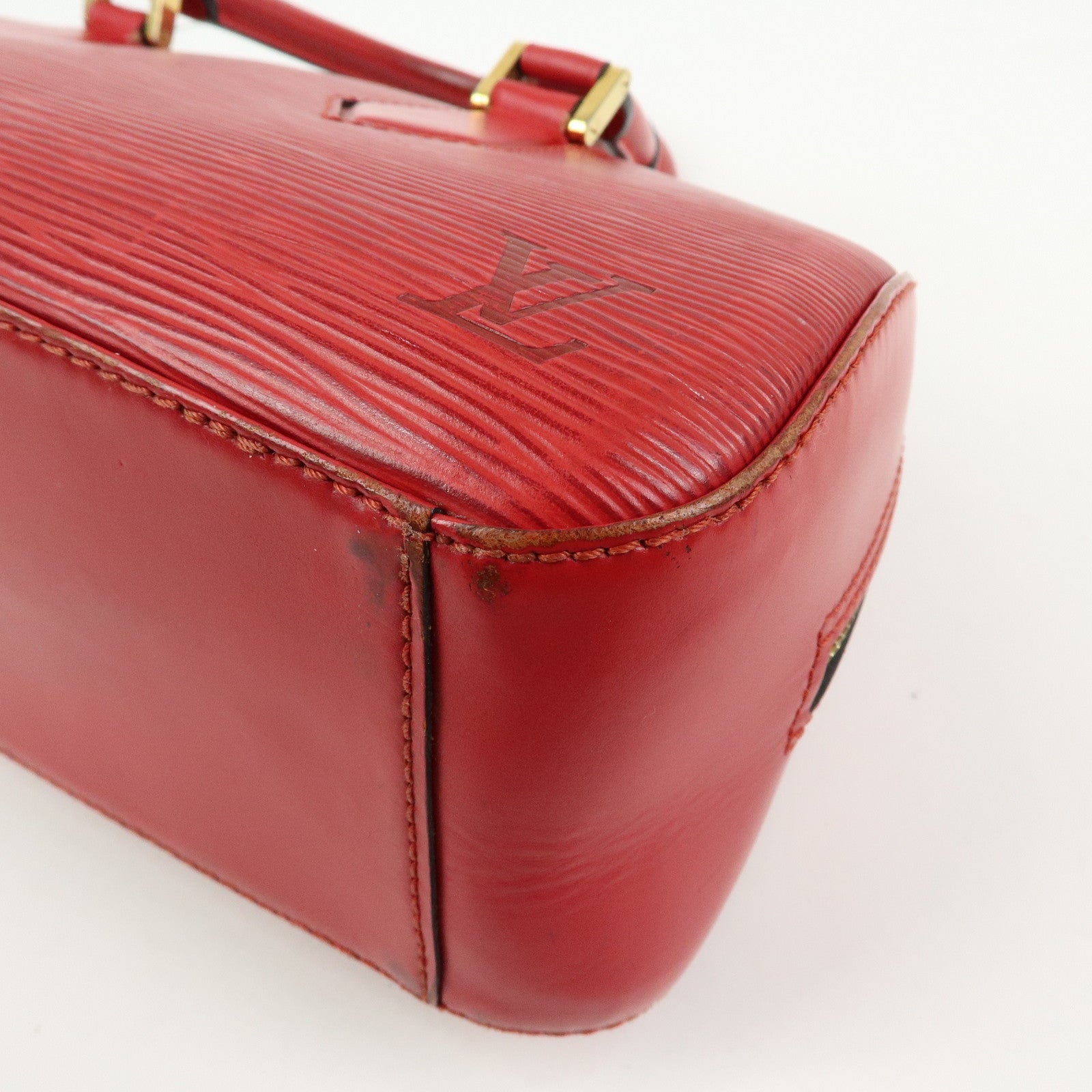 Louis Vuitton Epi Leather Jasmine Hand Bag Castilian Red M52087