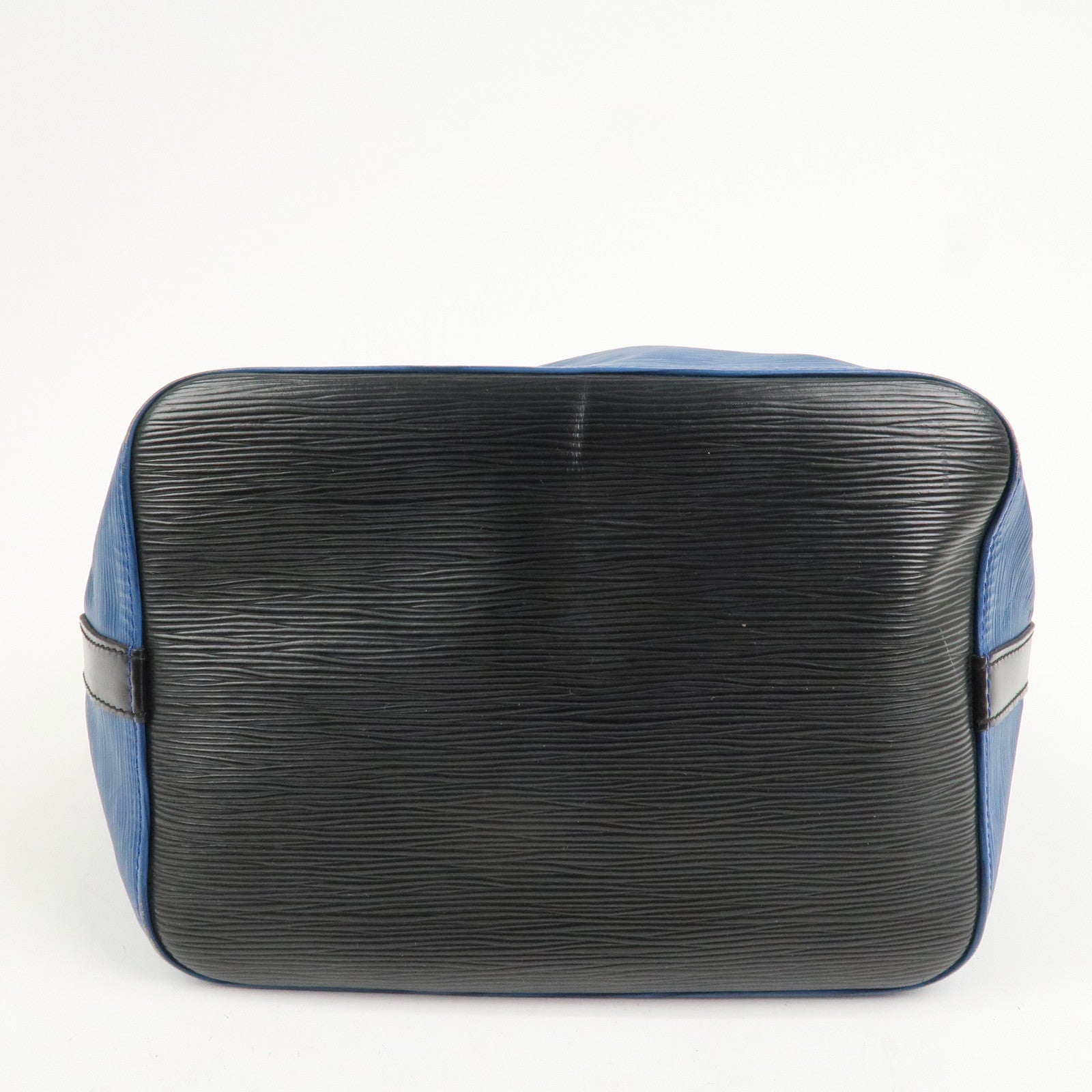 Louis Vuitton Epi Leather Petit Noe Bicolor Noir Toledo Blue Ｍ44152