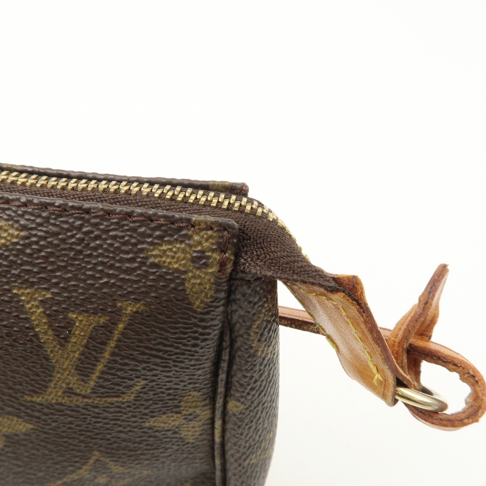 Louis Vuitton Monogram Pochette Accessoires Hand Bag Brown M51980