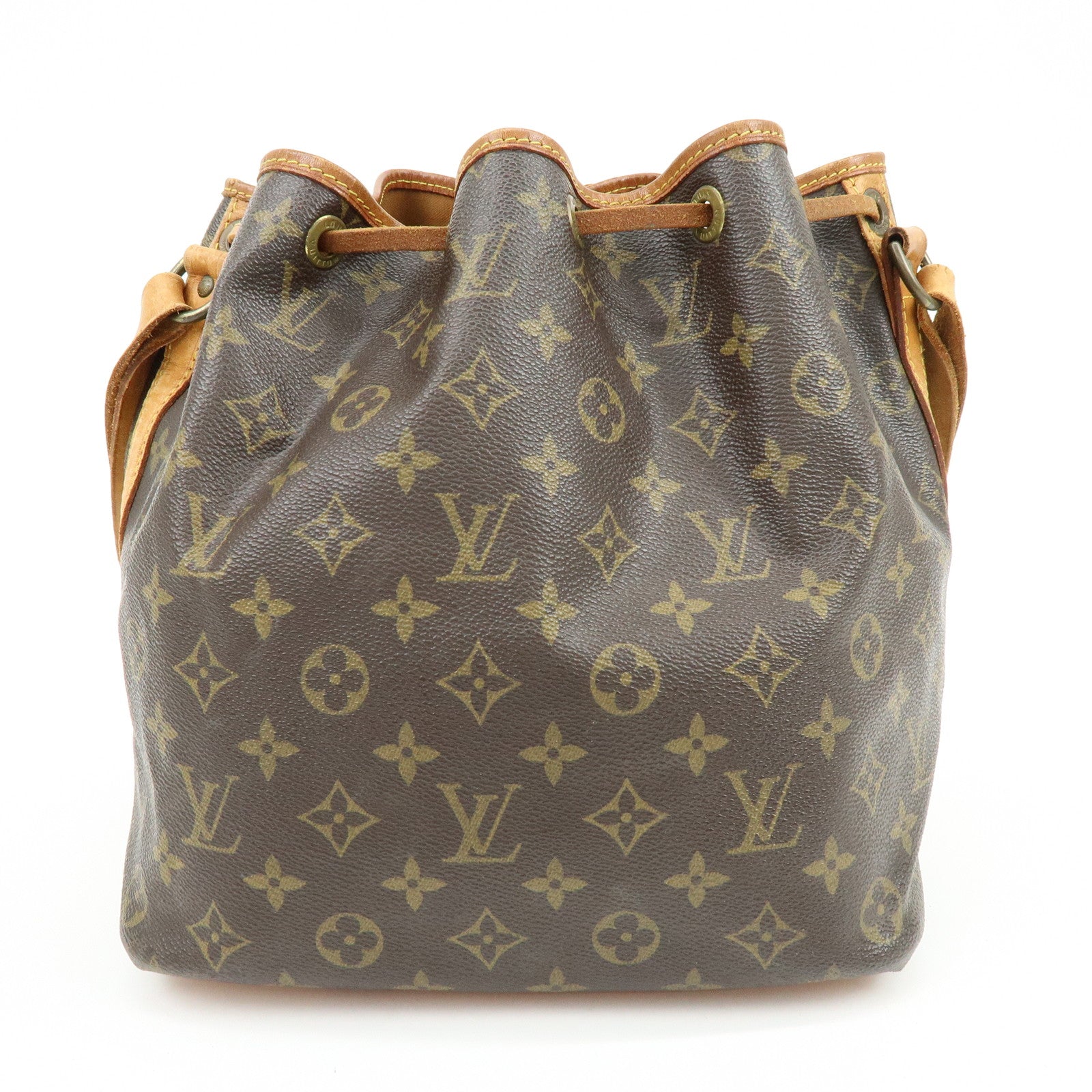 Louis Vuitton Monogram Petit Noe Shoulder Bag Brown M42226