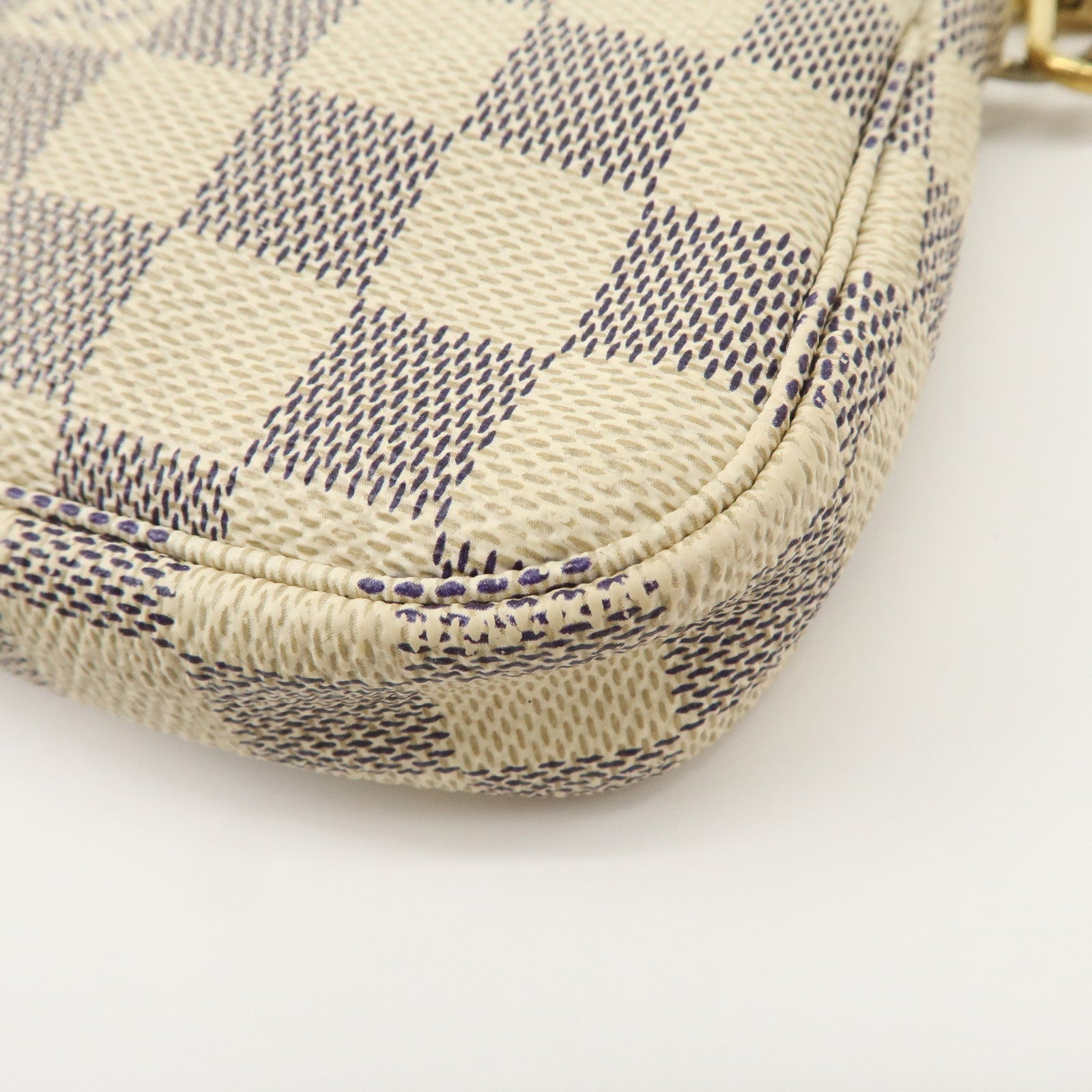 Louis Vuitton Damier Azur Mini Pochette Accessoires Pouch N58010 Used