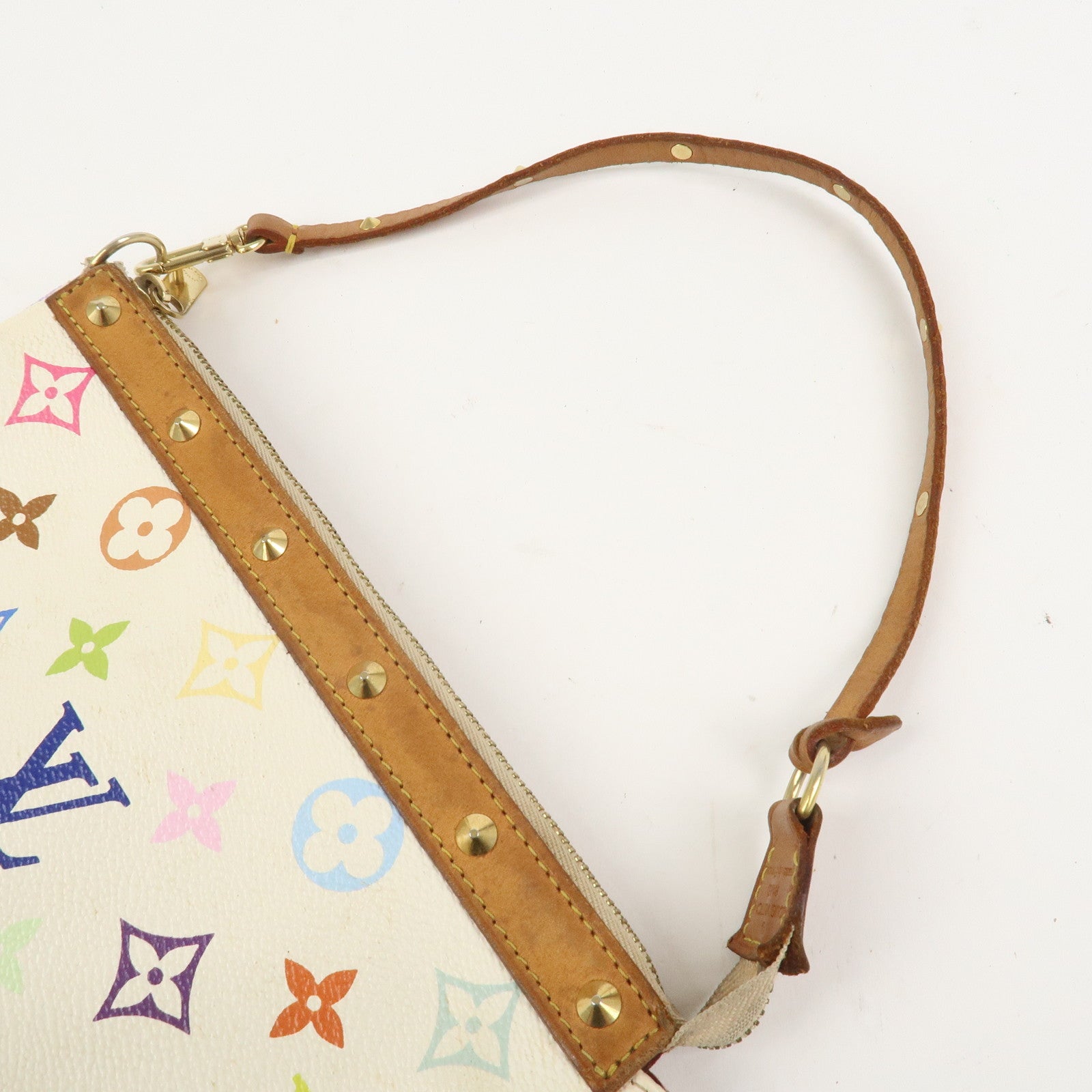 Louis Vuitton Monogram Multicolor Pochette Accessoires Blanc M92649