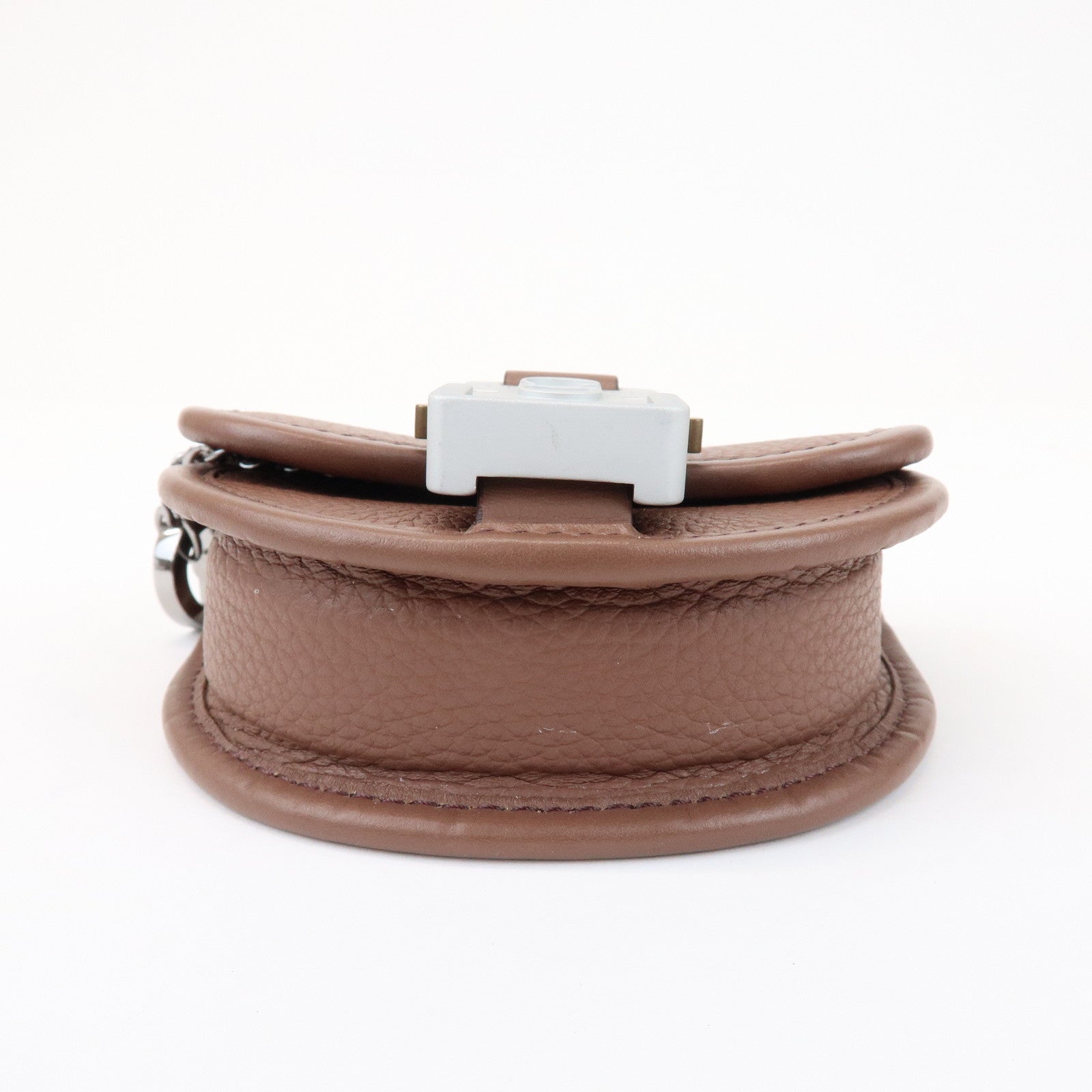 Christian Dior Leather Gallop Nano Pouch Coin Case Key Case Brown