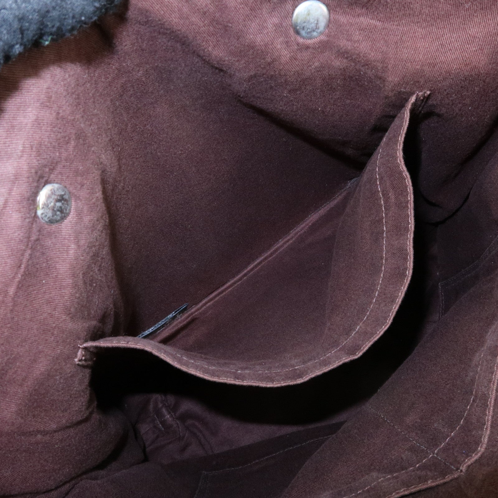 HERMES Amedaba Diago GM Polyester Leather Tote Bag Brown Black