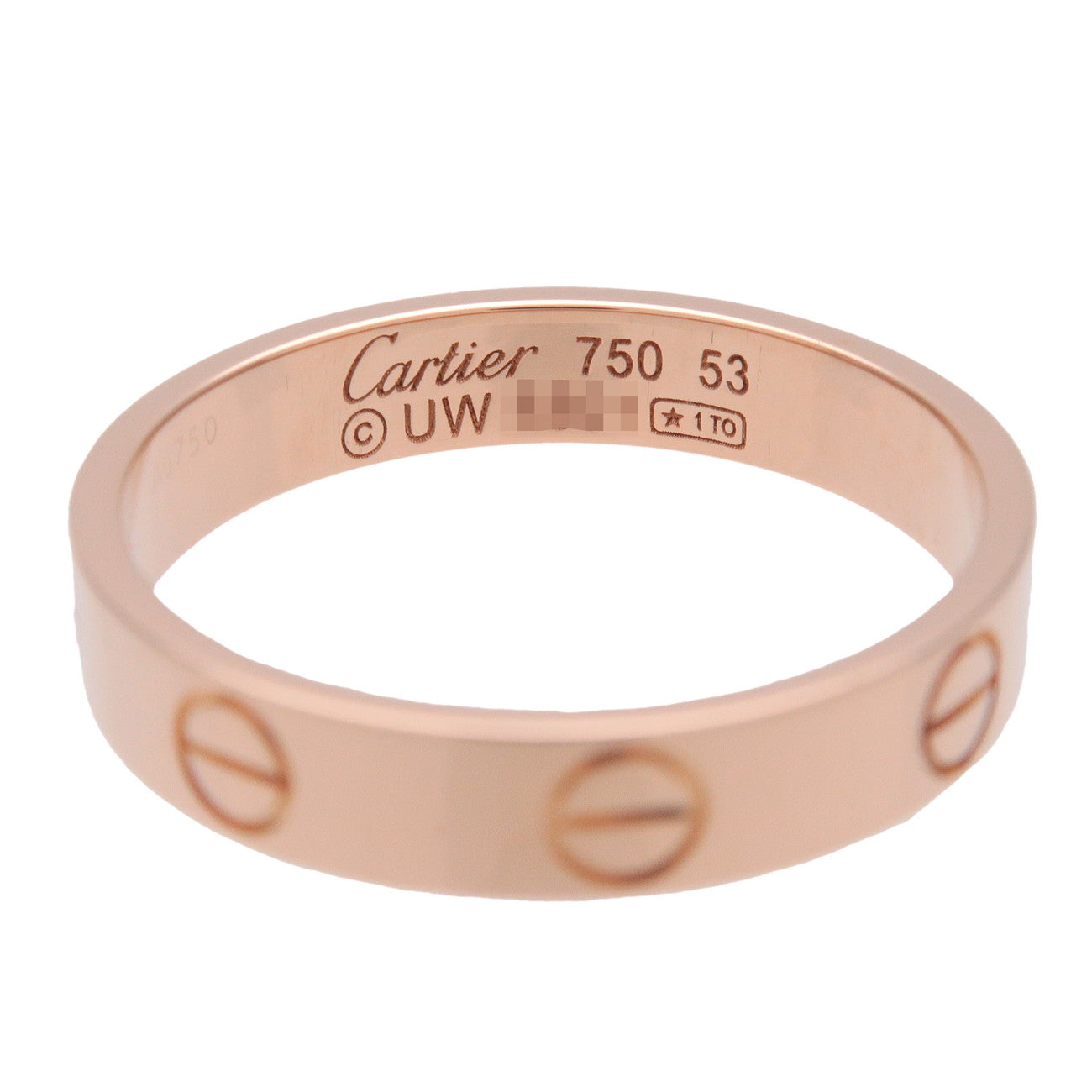 Cartier Mini Love Ring K18 750PG Rose Gold #53 US6.5 EU53 B4085000