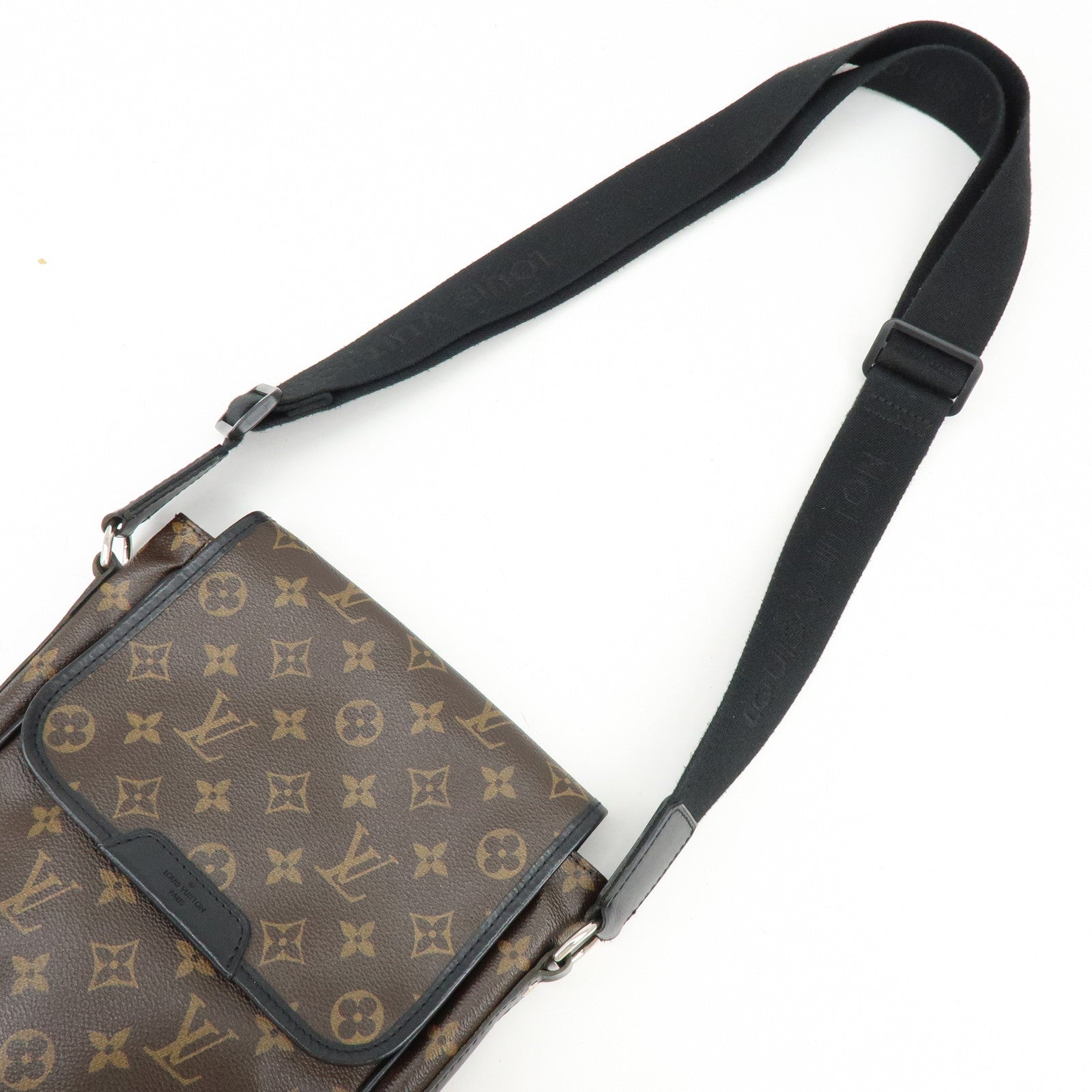 Louis Vuitton Monogram Macassar Bass PM Shoulder Bag Brown M56717