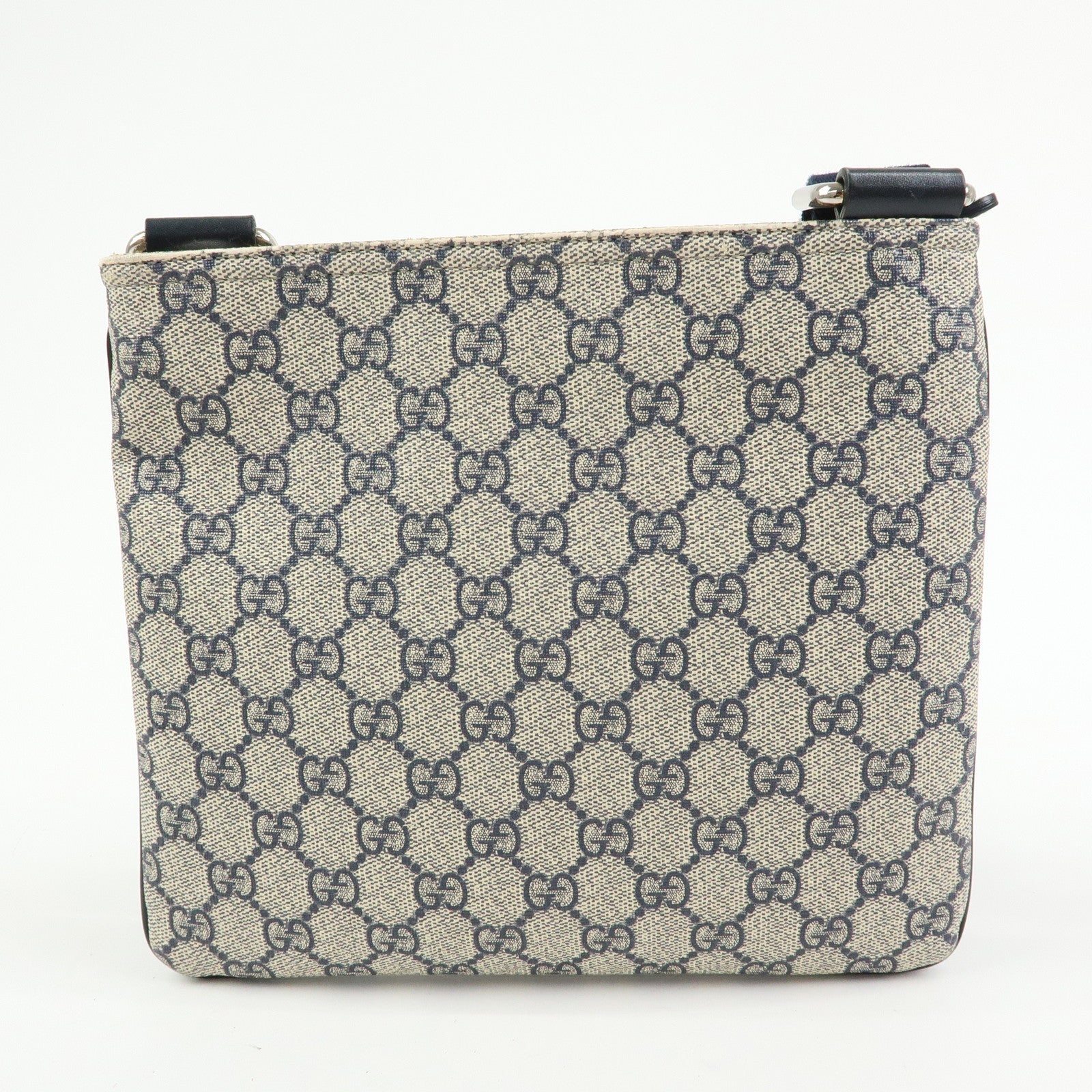 GUCCI GG Supreme Leather Shoulder Bag Crossbody Bag Beige 201538