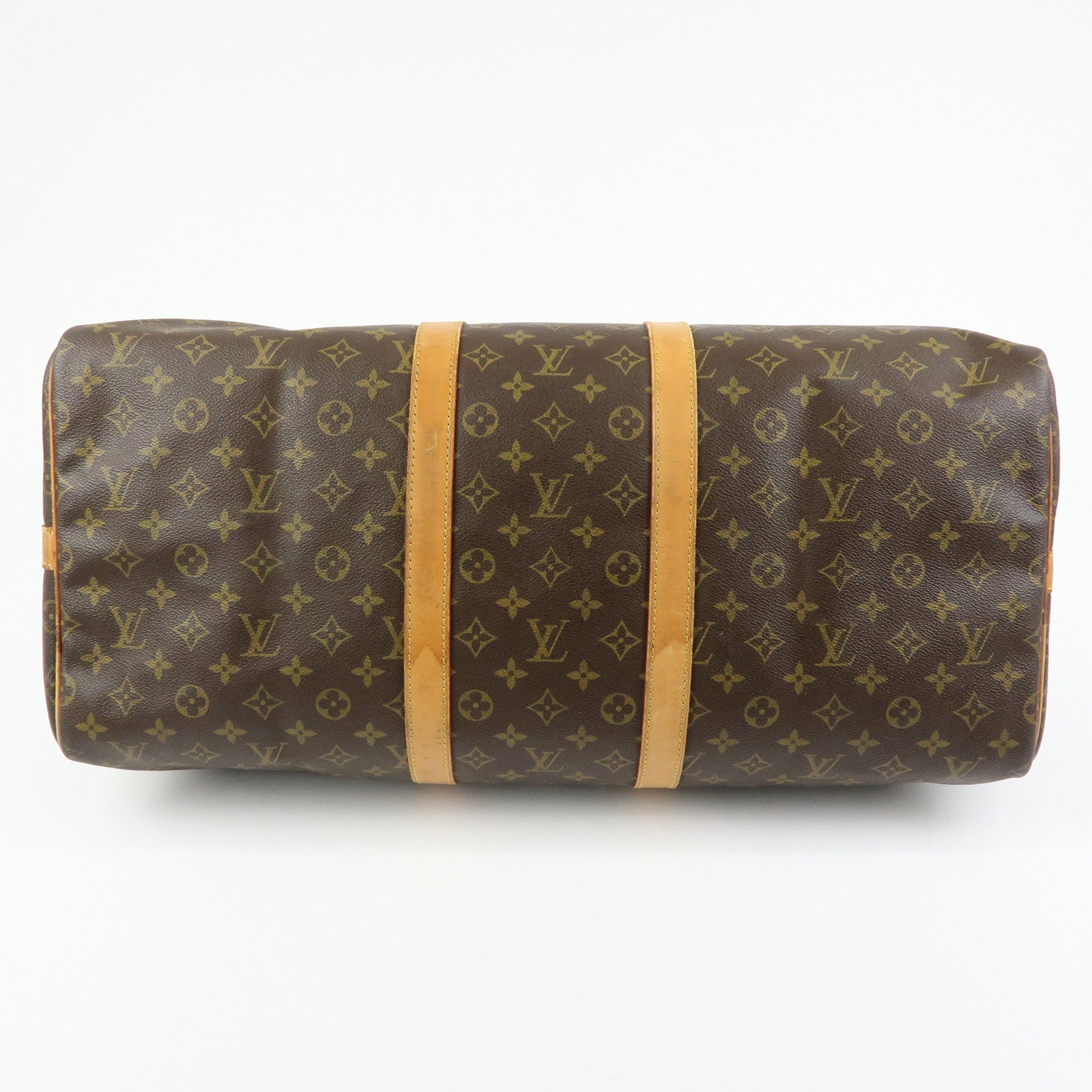 Louis Vuitton Monogram Keep All Bandouliere 55 Boston Bag M41414