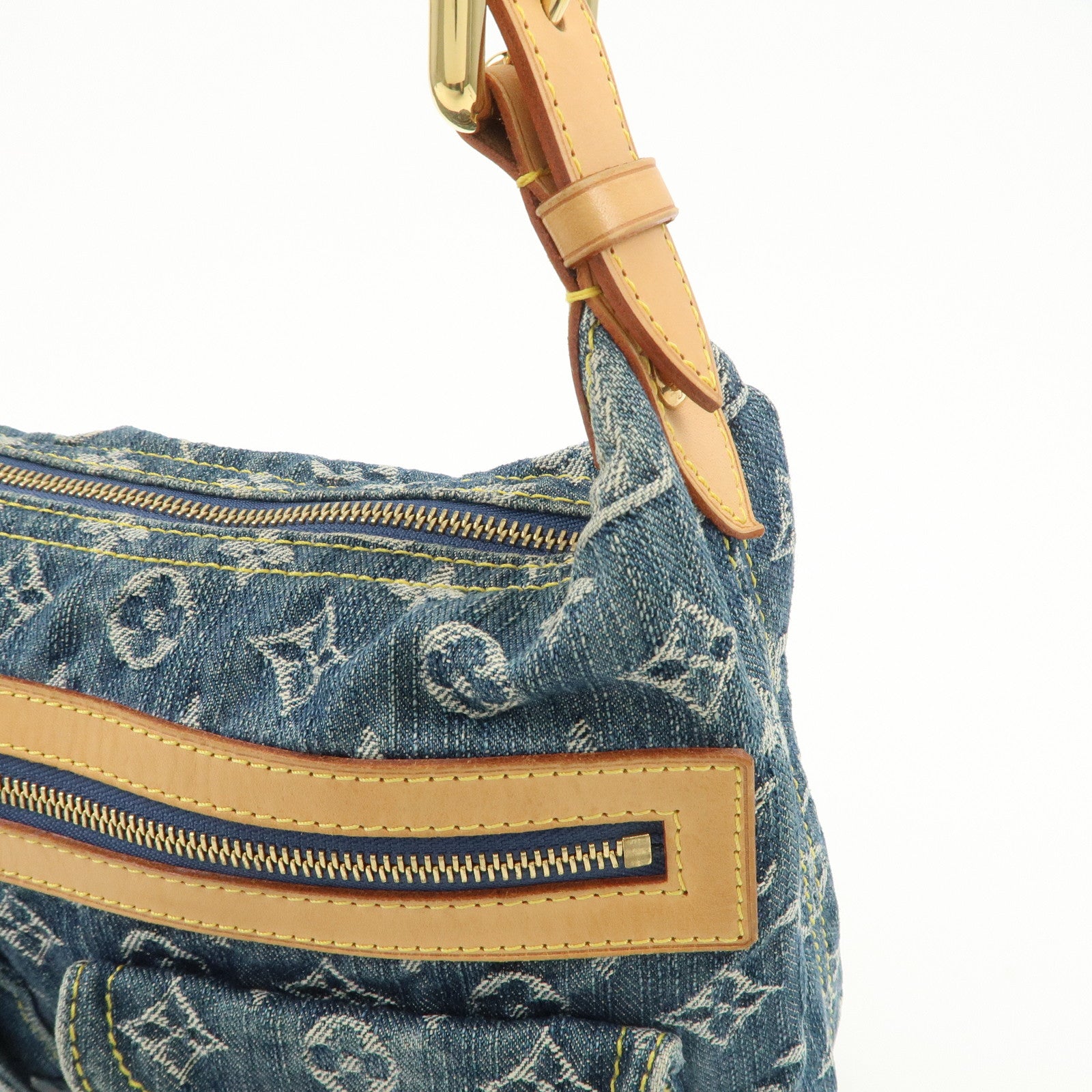 Louis Vuitton Monogram Denim Baggy PM 2Way Bag Shoulder Bag M95049