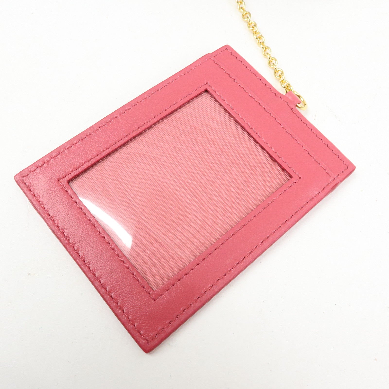 PRADA Saffiano Leather Flap Bi-Fold Long Wallet Pink Beige 1MH132