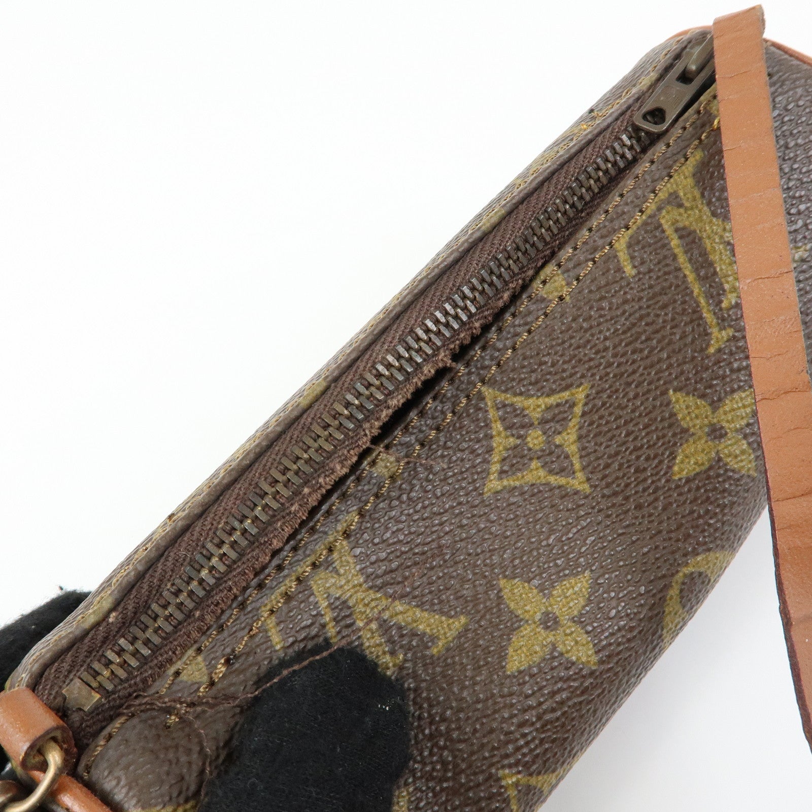 Louis Vuitton Monogram Epi Set of 4 Pouch Hand Bag Castillian Red