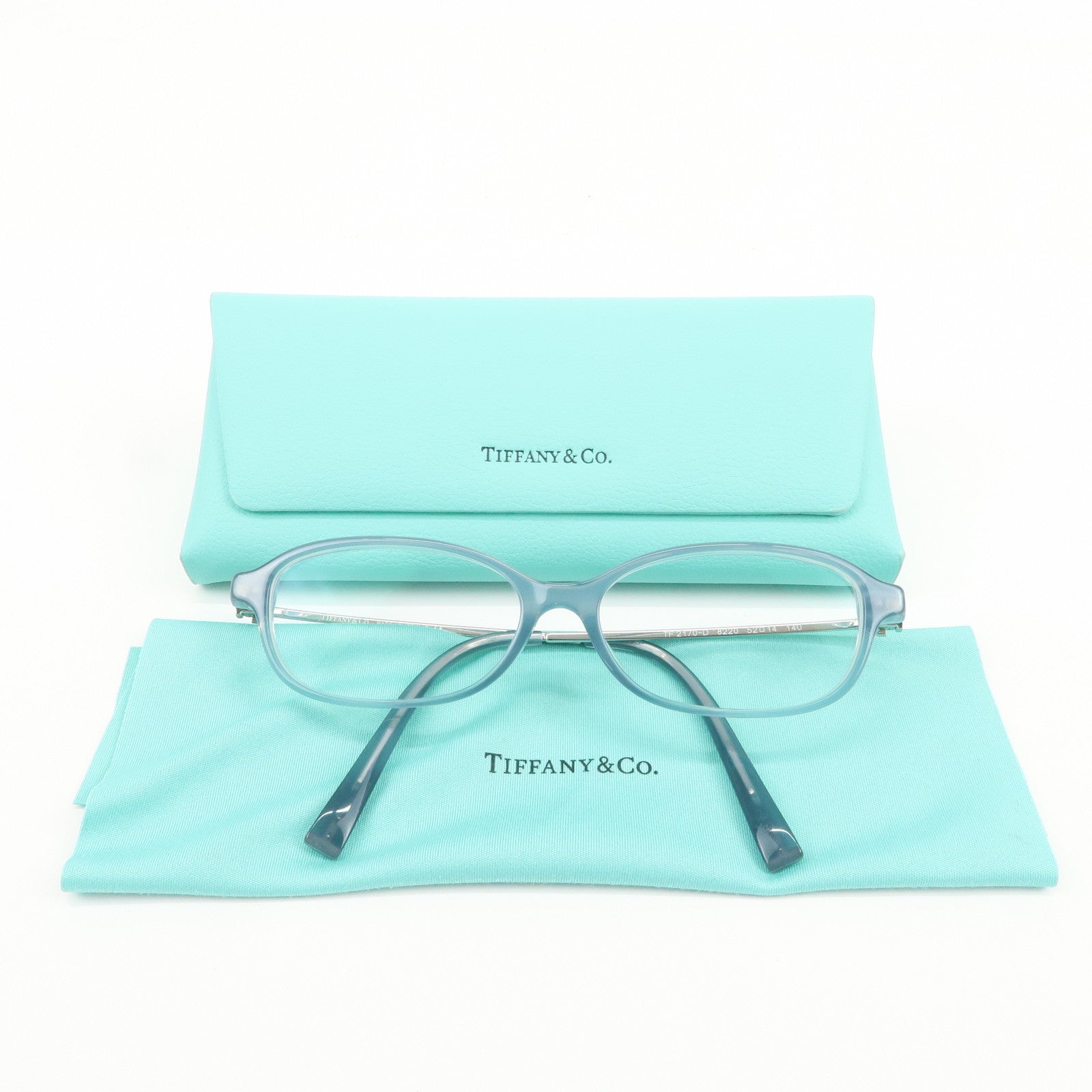 Tiffany & Co Metal Plastic Glasses Blue TF 2170-D 8220 52□14 140