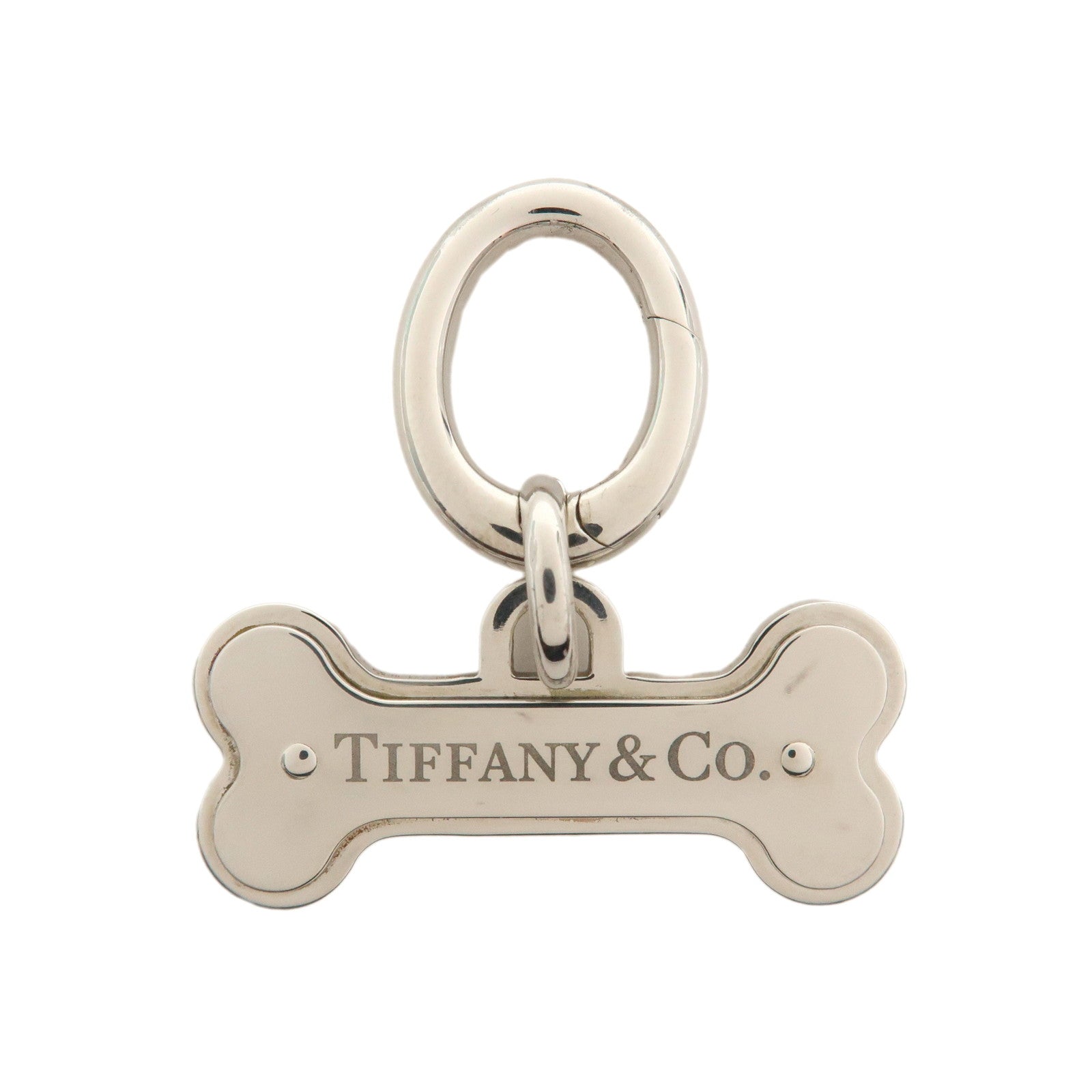 Tiffany & Co. Sterling Silver Dog Born Charm Pet Accessories Silver