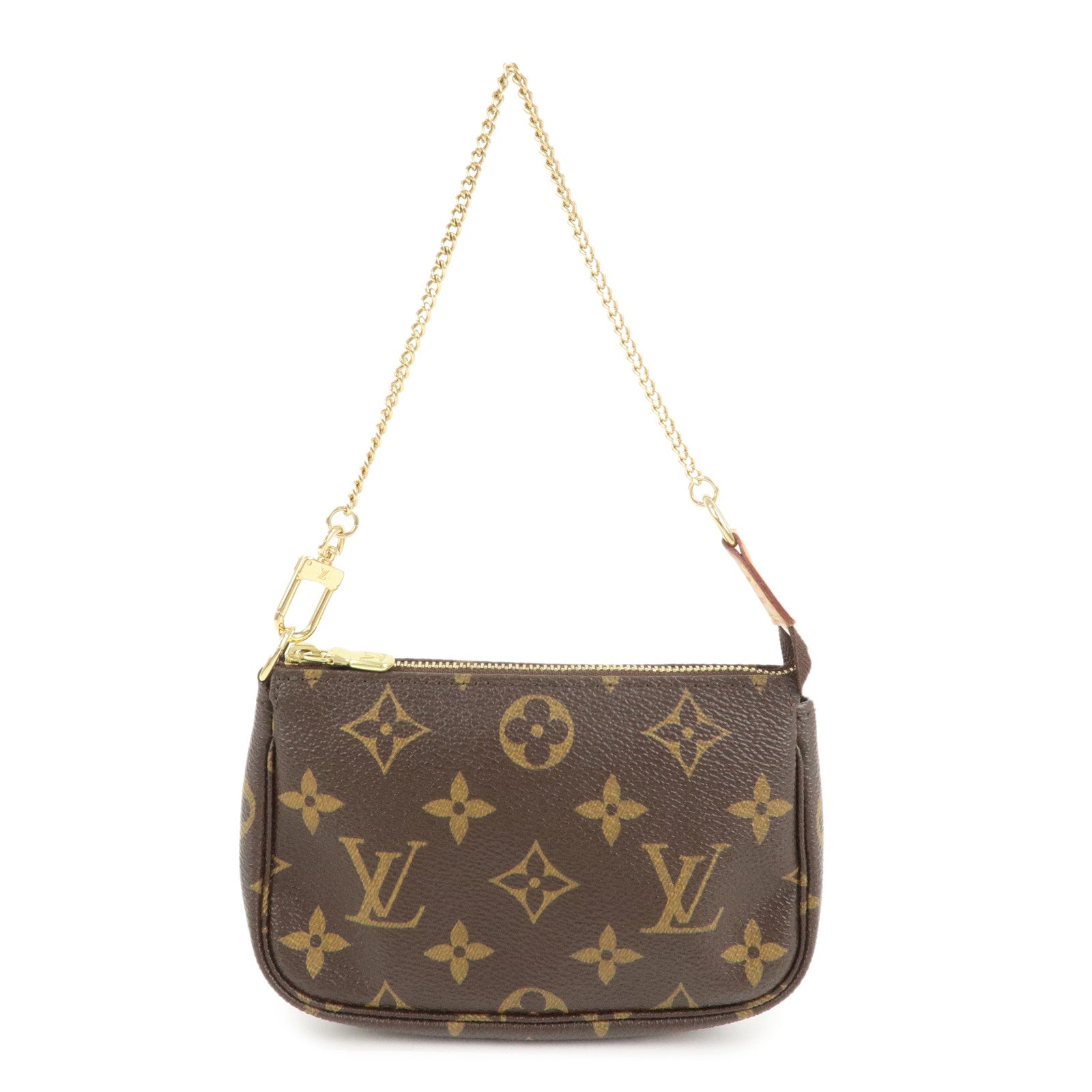 Louis Vuitton Monogram Mini Pochette Accessoires Hand Bag M58009