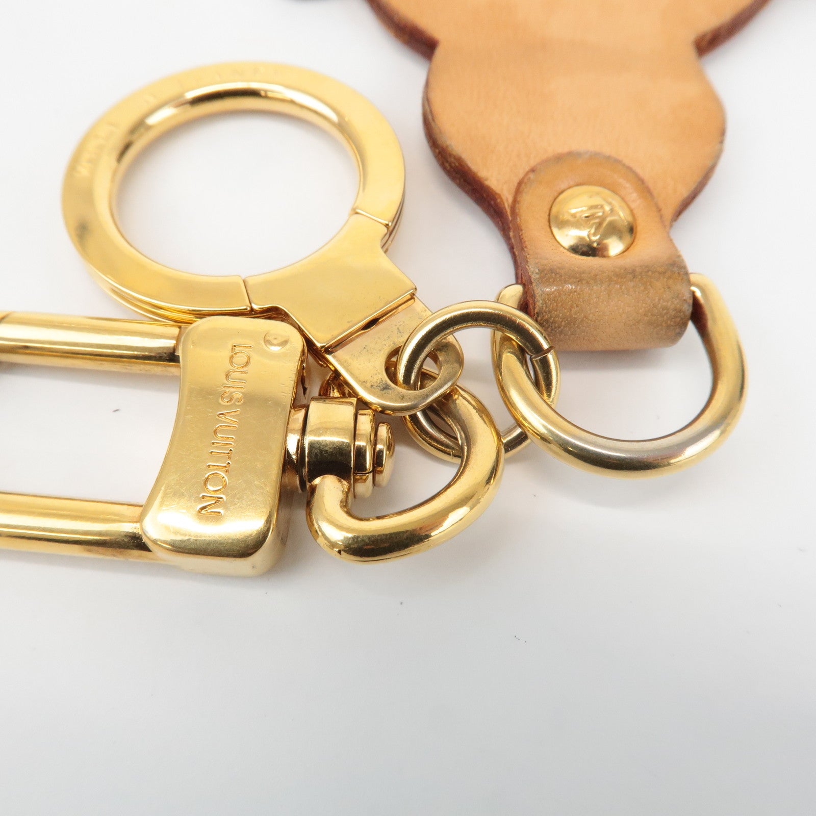 Louis Vuitton Porte Cles Panda Bag Charm Natural Gold M62637 Used