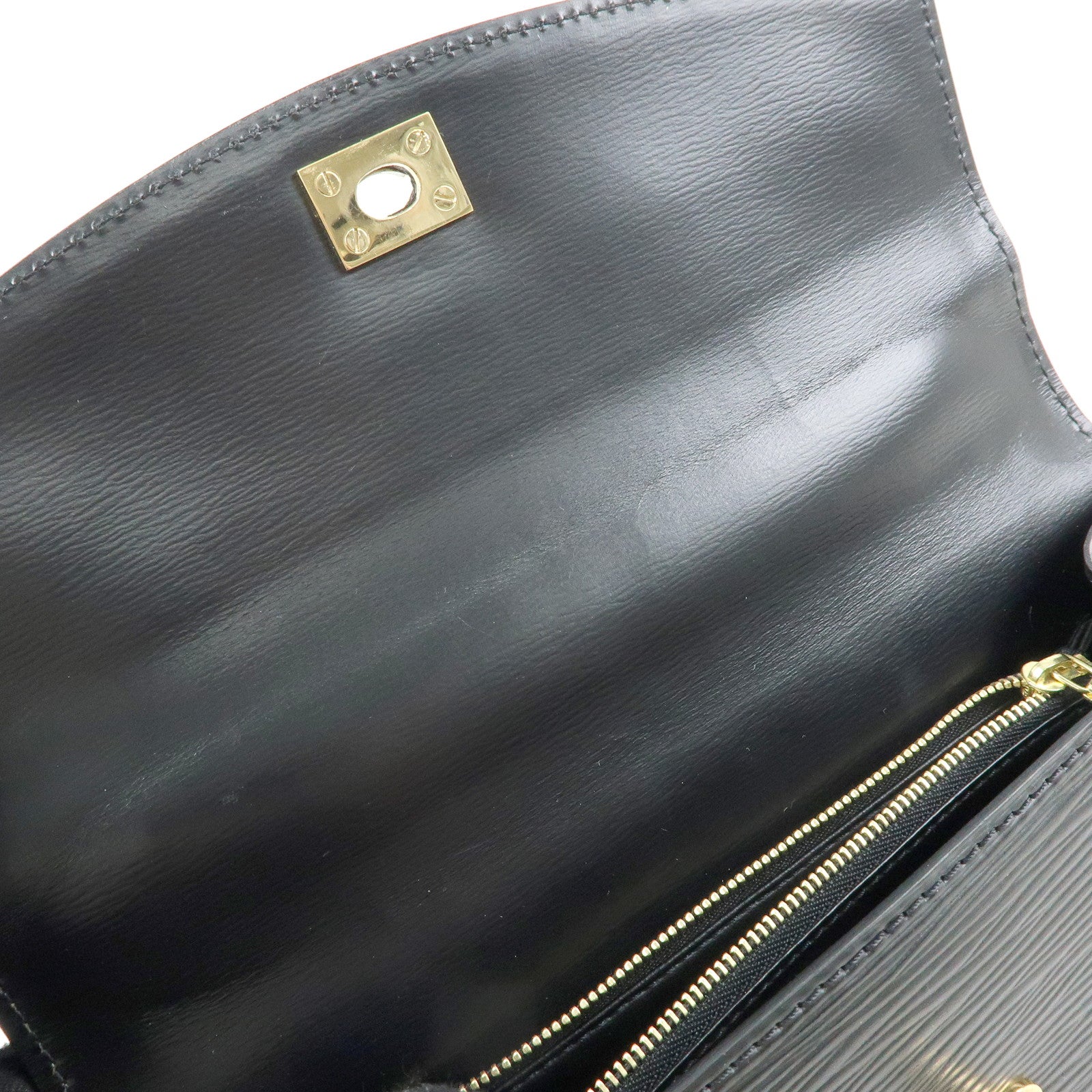 Louis Vuitton Epi Leather Malesherbes Hand Bag Noir Black M52372