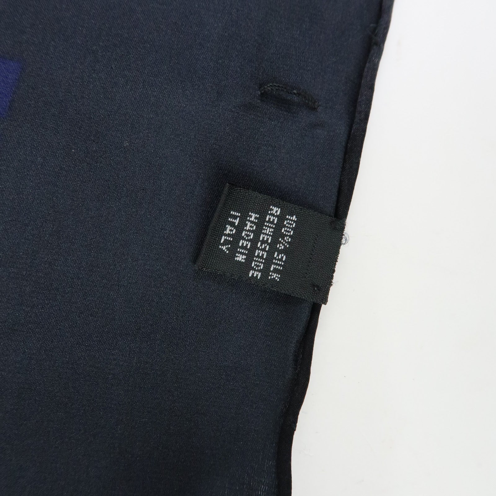 FENDI Zucca Silk 100% Scarf Navy Black