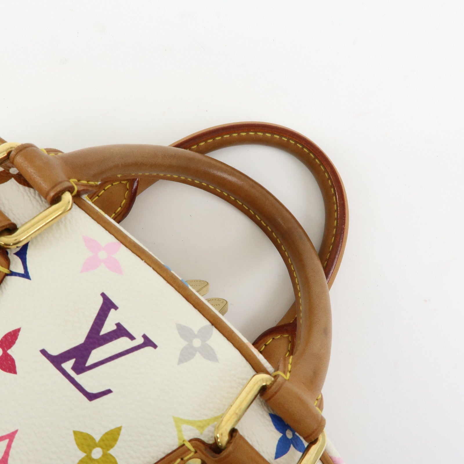 Louis Vuitton Monogram Multicolor Trouville Hand Bag Blanc M92663