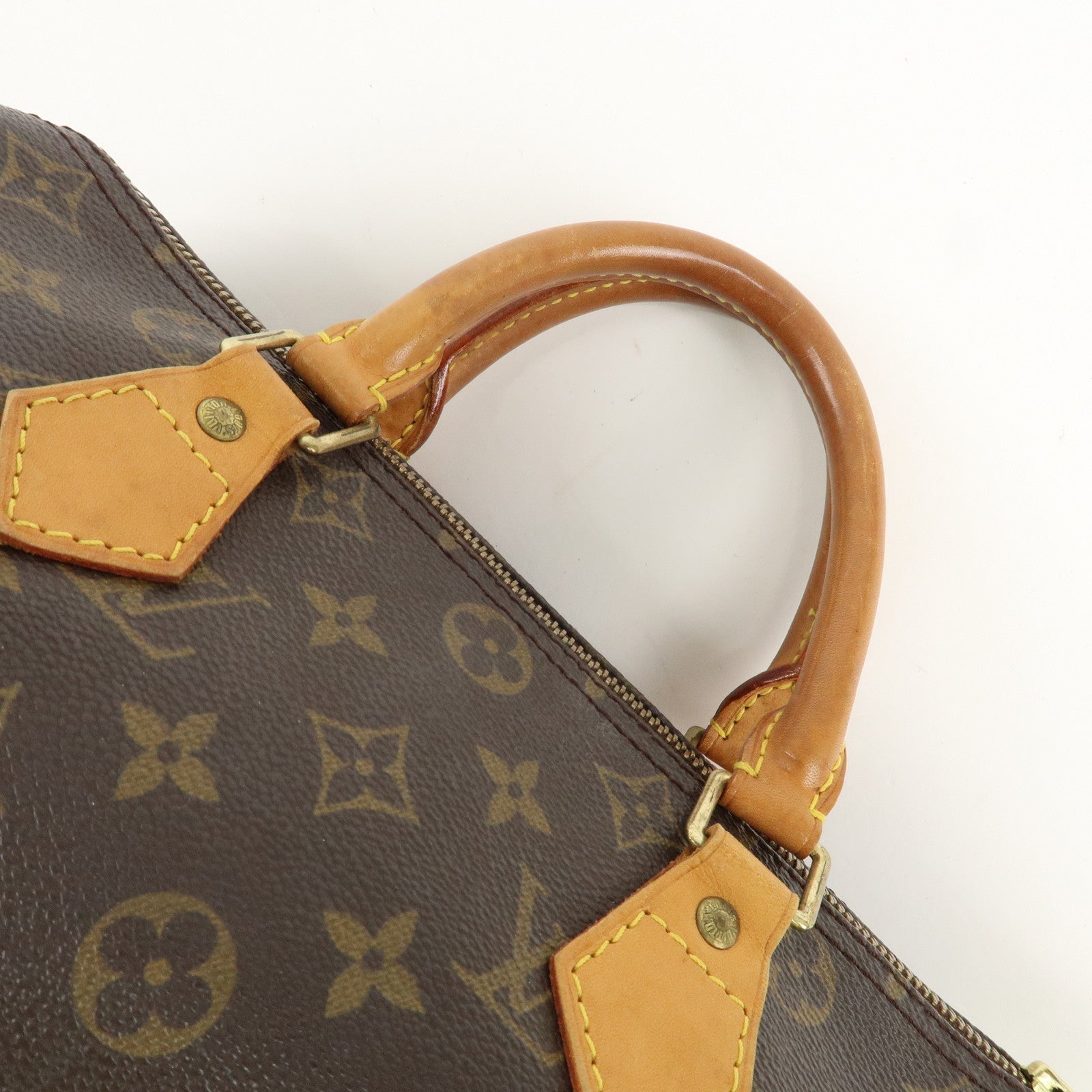 Louis Vuitton Monogram Speedy 30 Boston Bag Hand Bag Brown M41526 Used
