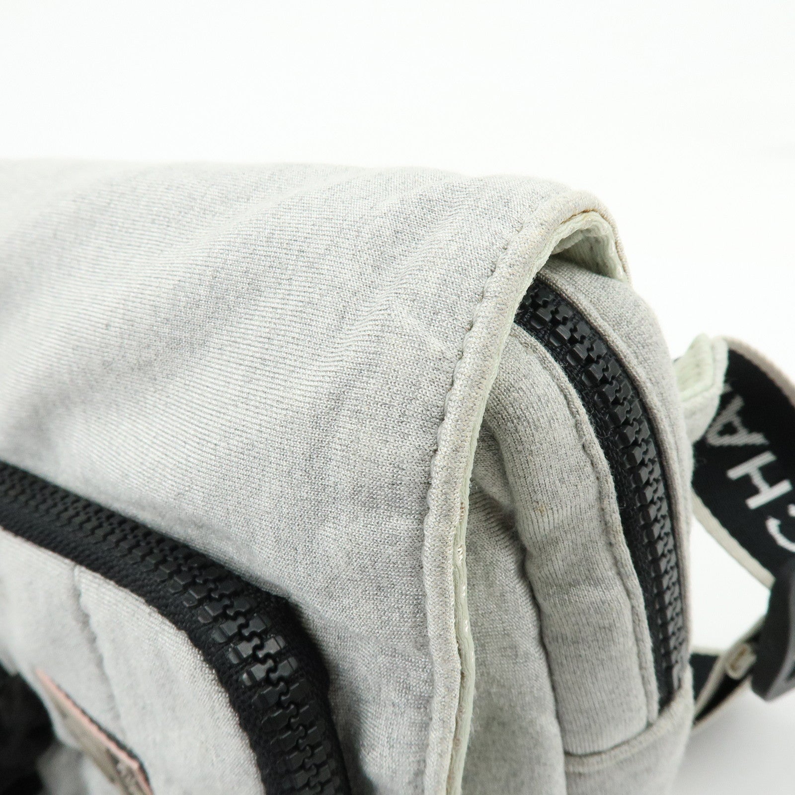 CHANEL CHANEL Sports COCO Mark Canvas Waist Bag Body Bag Gray