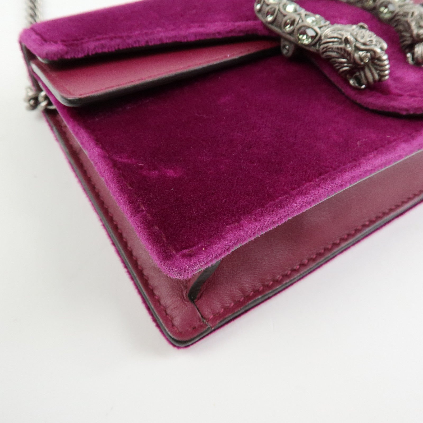 GUCCI Dionysus Super Mini Bag Velvet Chain Shoulder Bag 476432