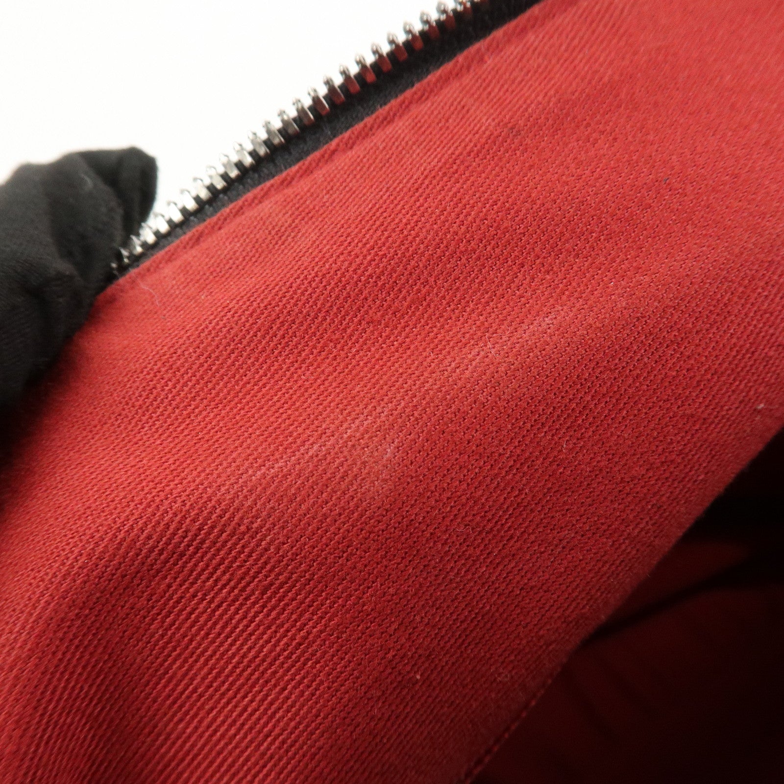 Ferragamo Gancini Suede Nylon Leather Shoulder Bag Hand Bag Black