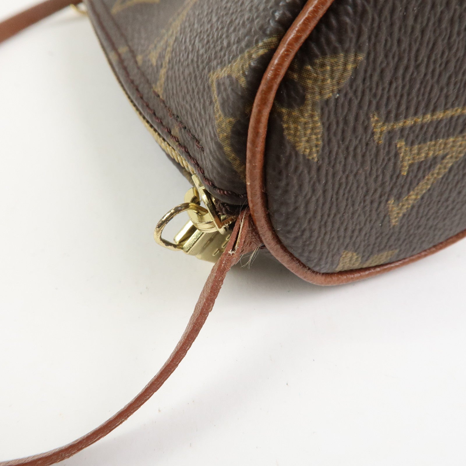 Louis Vuitton Monogram Mini Pouch for Papillon Bag Old Style Brown