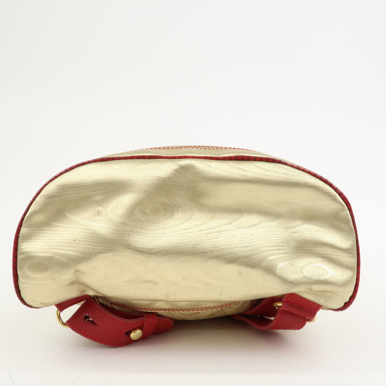 LOEWE Anagram PVC Leather Backpack Shoulder Bag Gold