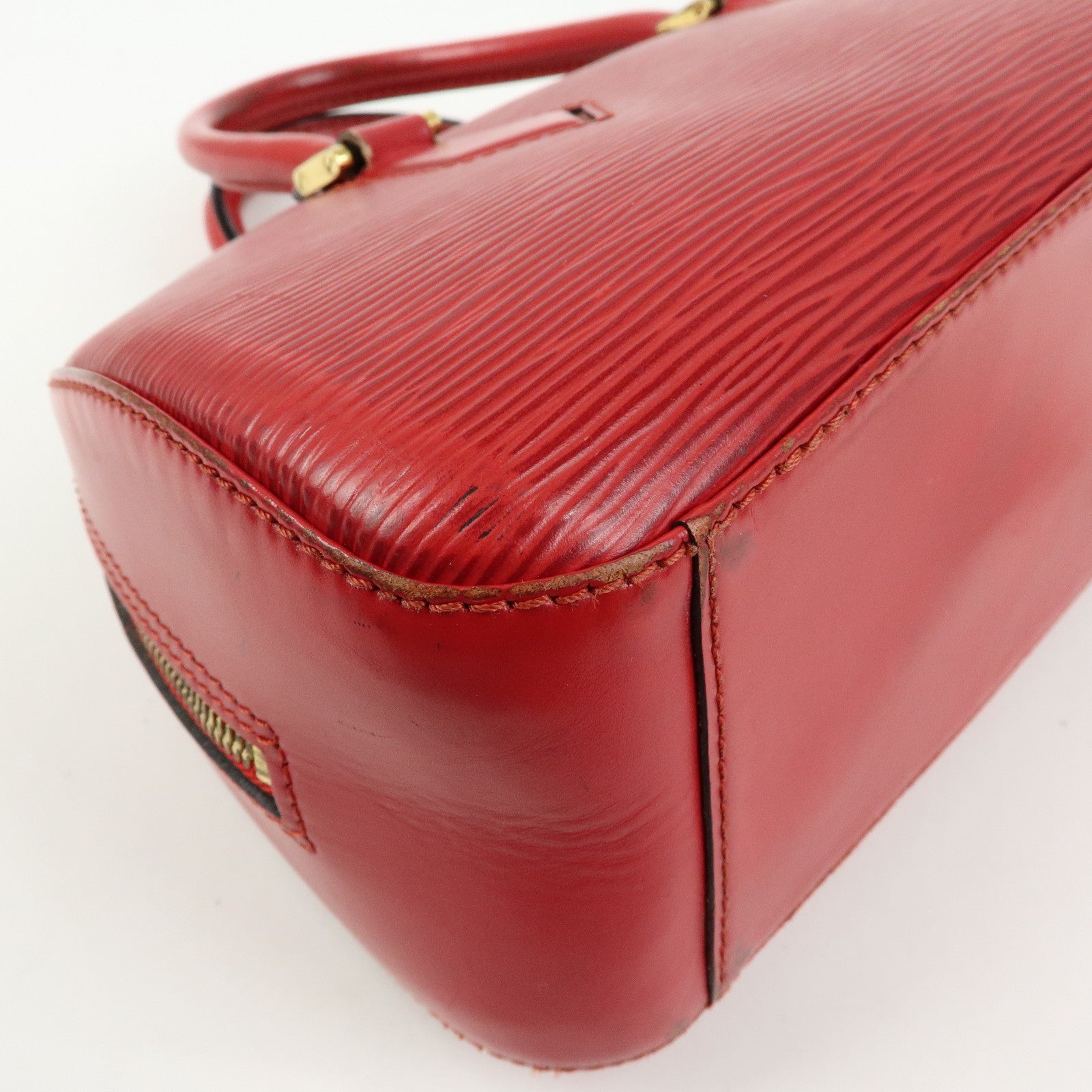 Louis Vuitton Epi Leather Jasmine Hand Bag Castilian Red M52087