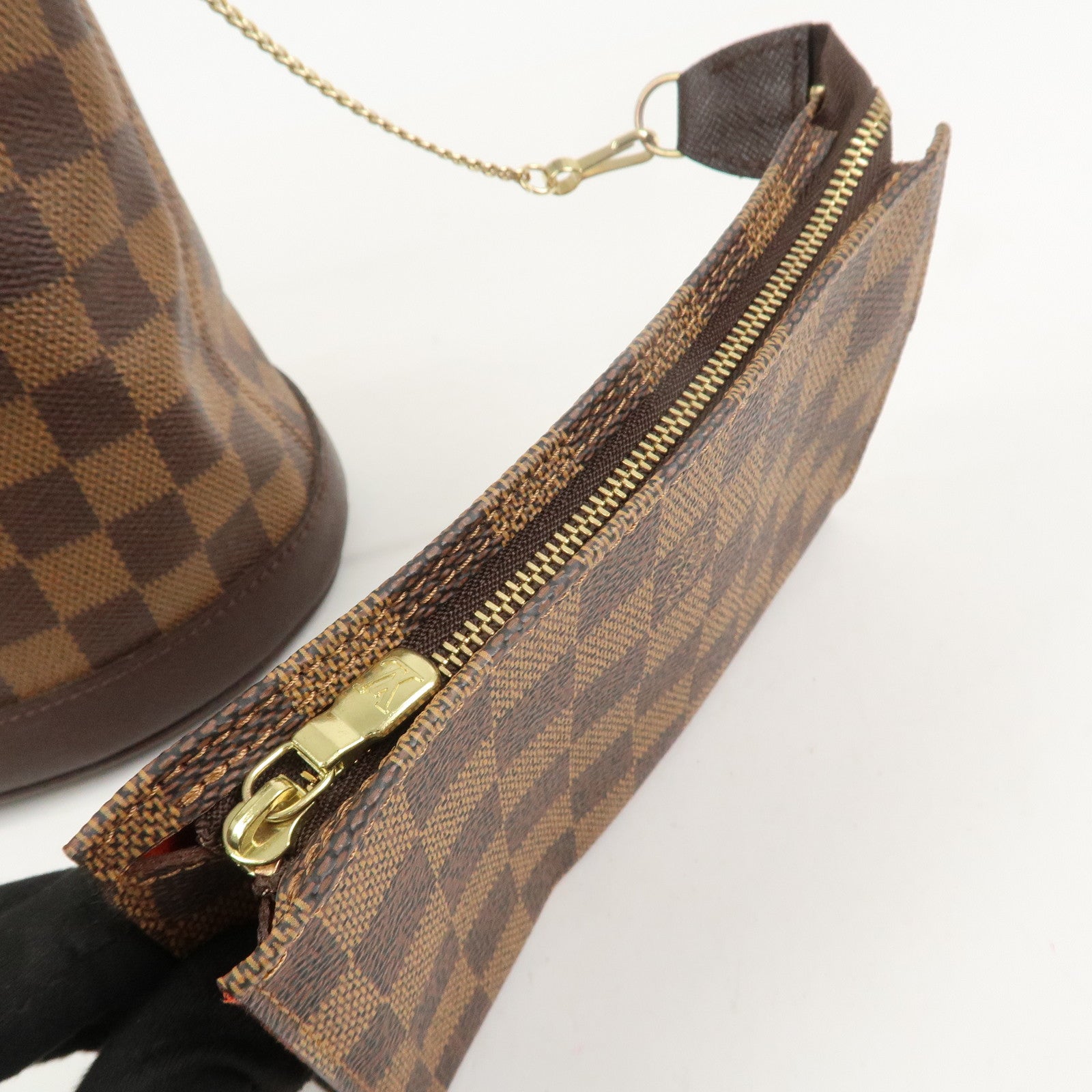 Louis Vuitton Damier Ebene Marais Tote Bag Hand Bag Brown N42240